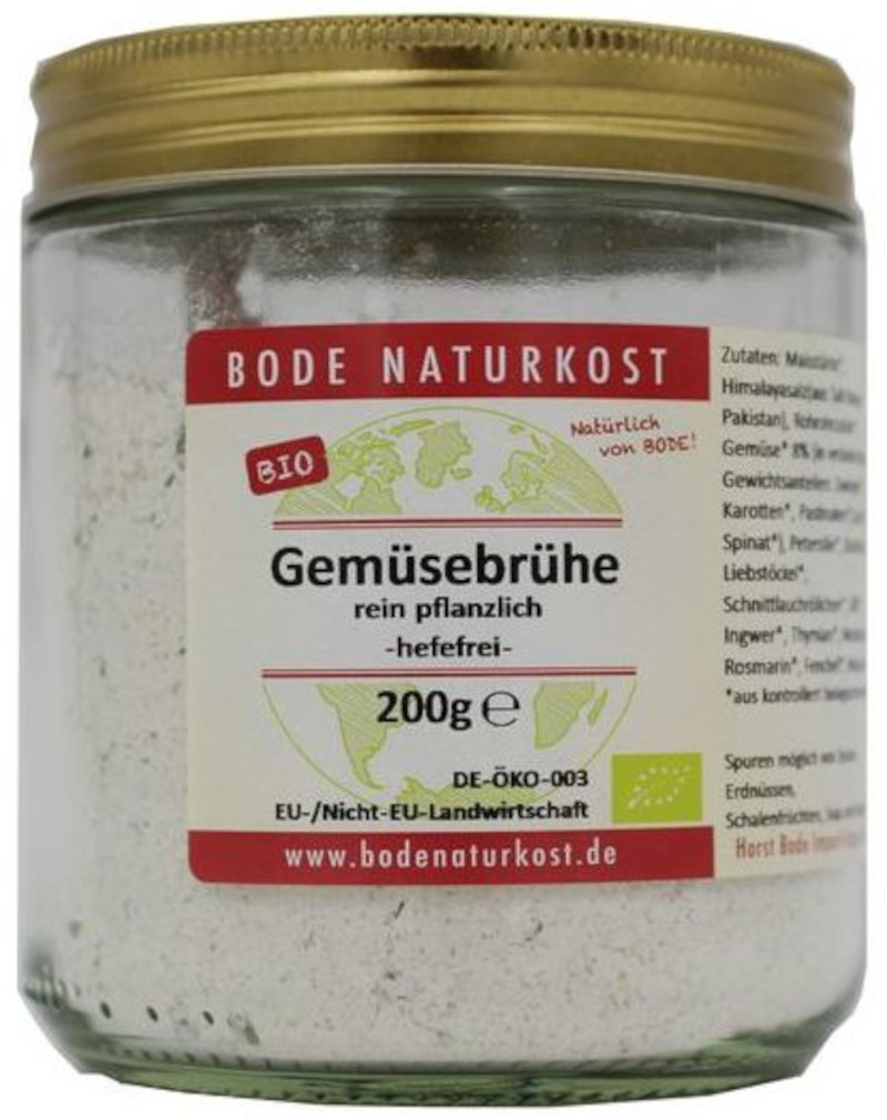 Gemüsebrühe rein pflanzlich - hefefrei - bio 12x200g