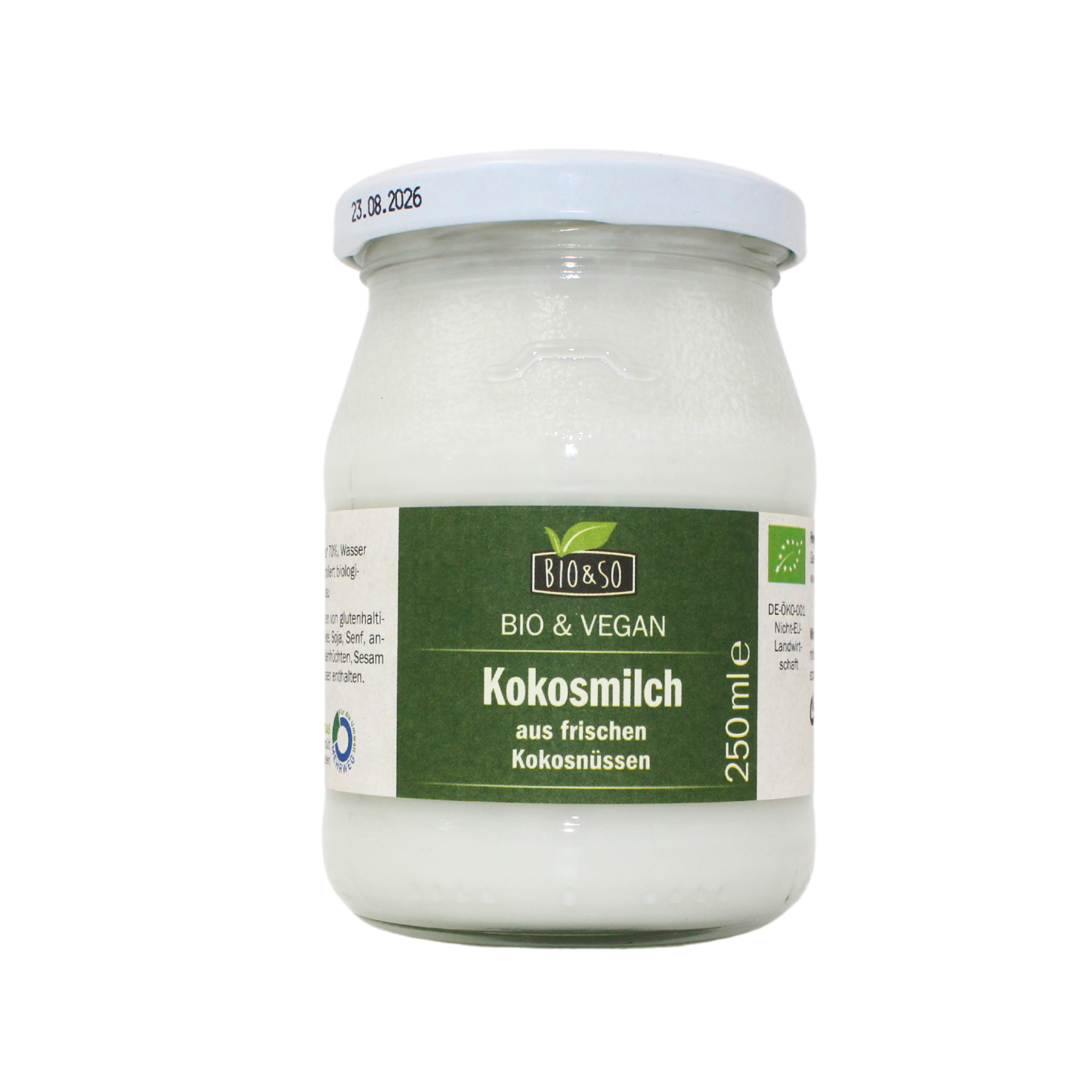 Kokosmilch bio Bio&So 6x250g