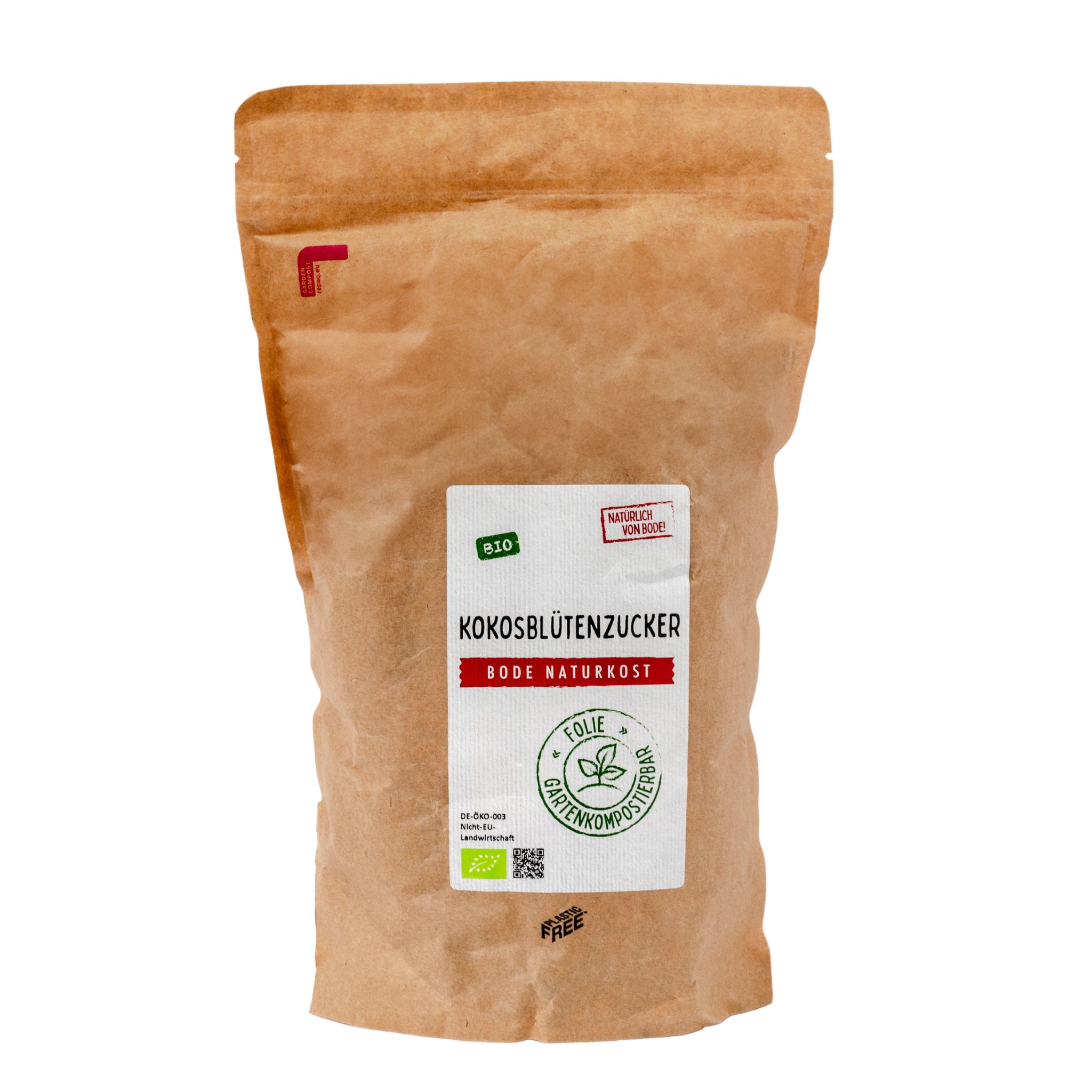 Kokosblütenzucker bio gartenkompostierbarer Beutel 800g