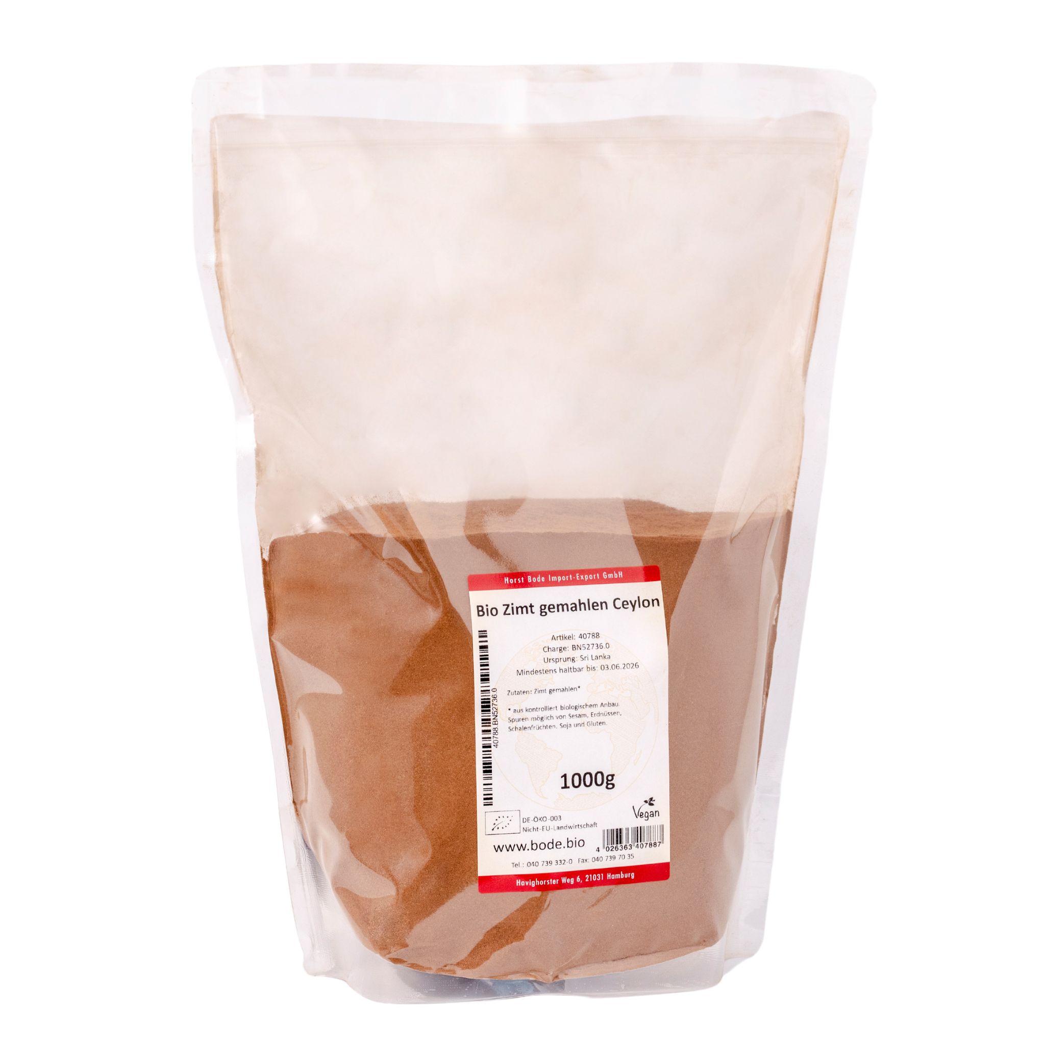 Ground Ceylon cinnamon organic 1kg