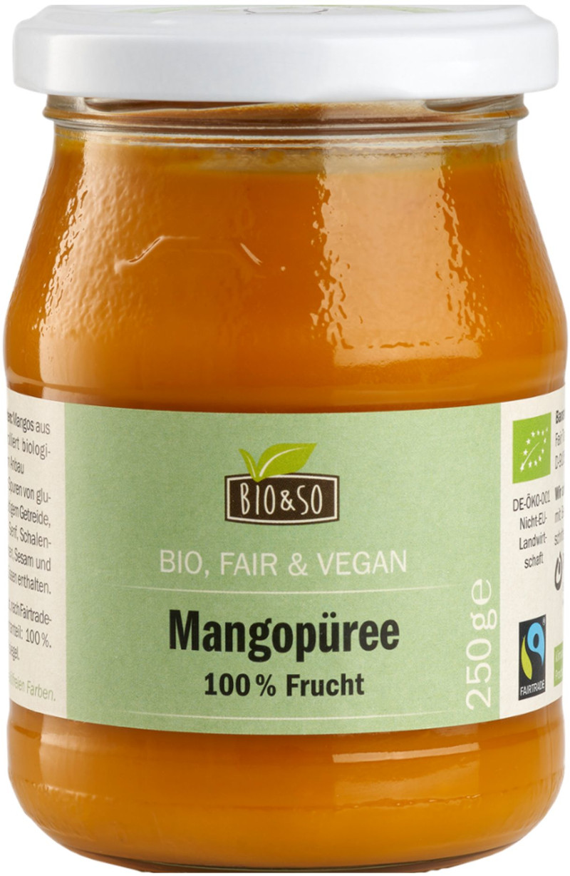 Organic Mango Puree Bio&So 6x250g