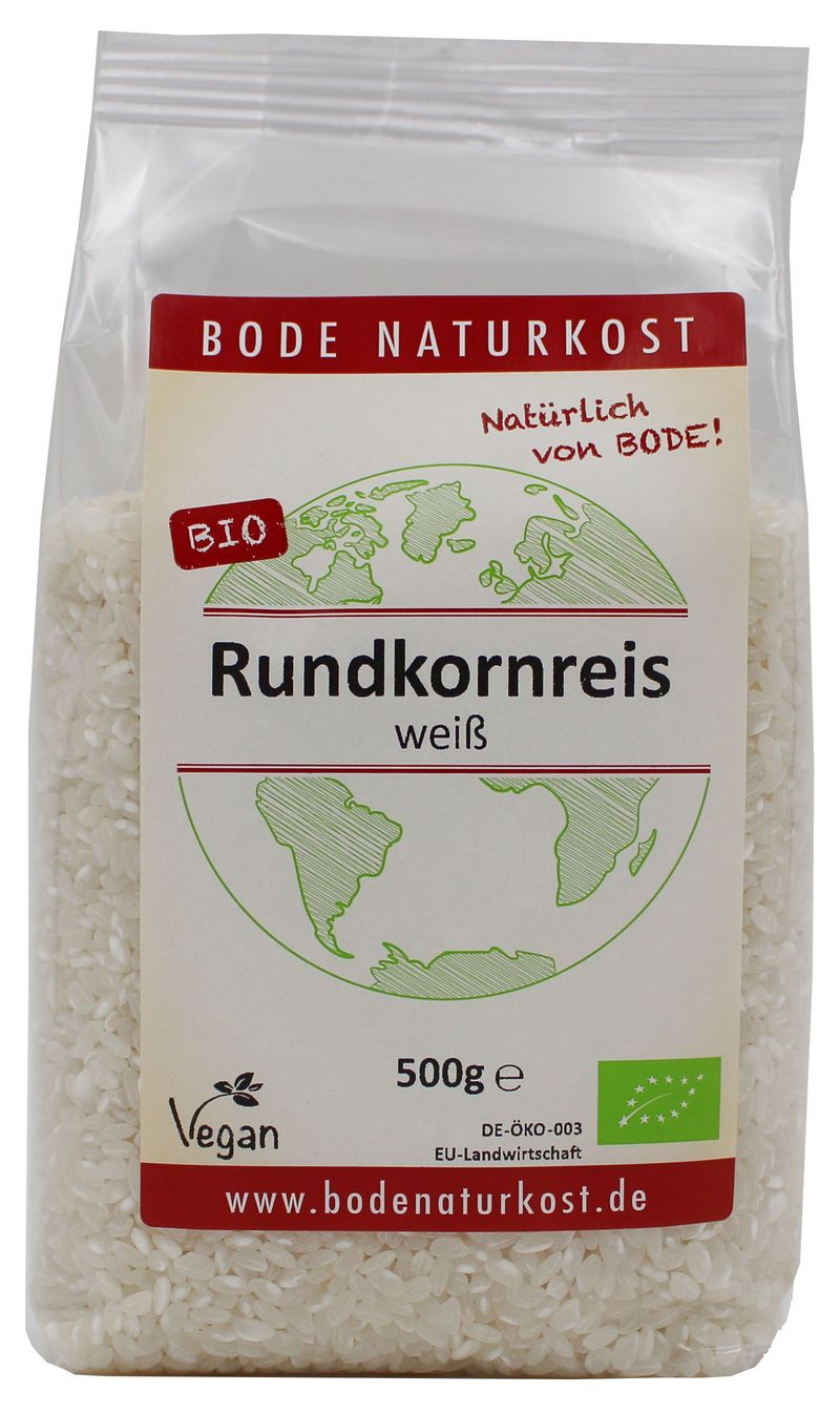 Rundkornreis weiß bio (Milchreis) 500g