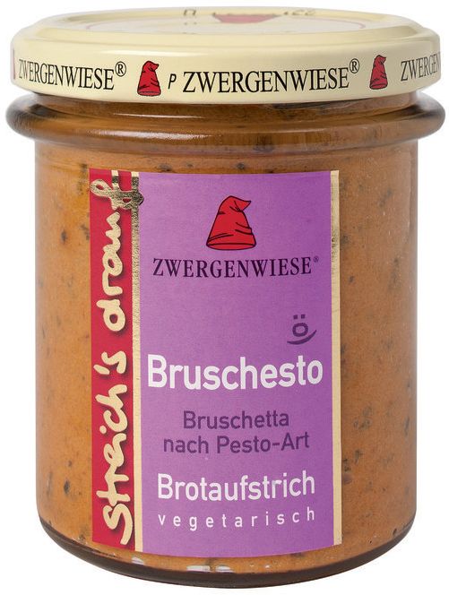 Streich´s drauf - Bruschesto (Bruschetta Pesto) bio Zwergenwiese 6x160g
