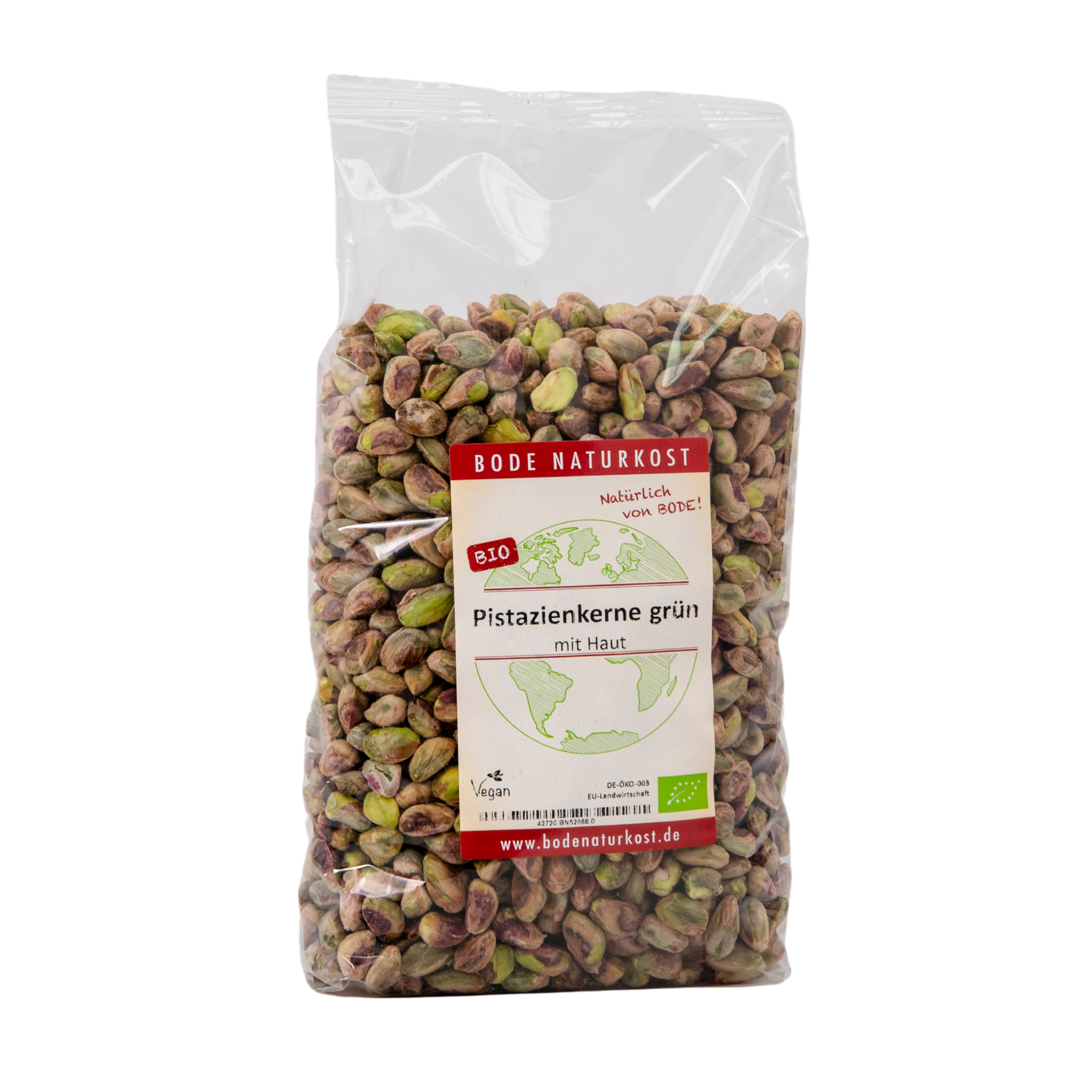 Pistazienkerne grün mit Haut bio 1kg