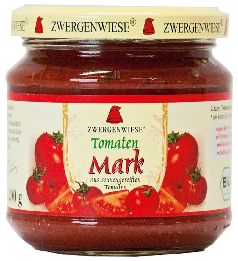 Tomatenmark 22% konz. bio Zwergenwiese 6x200g