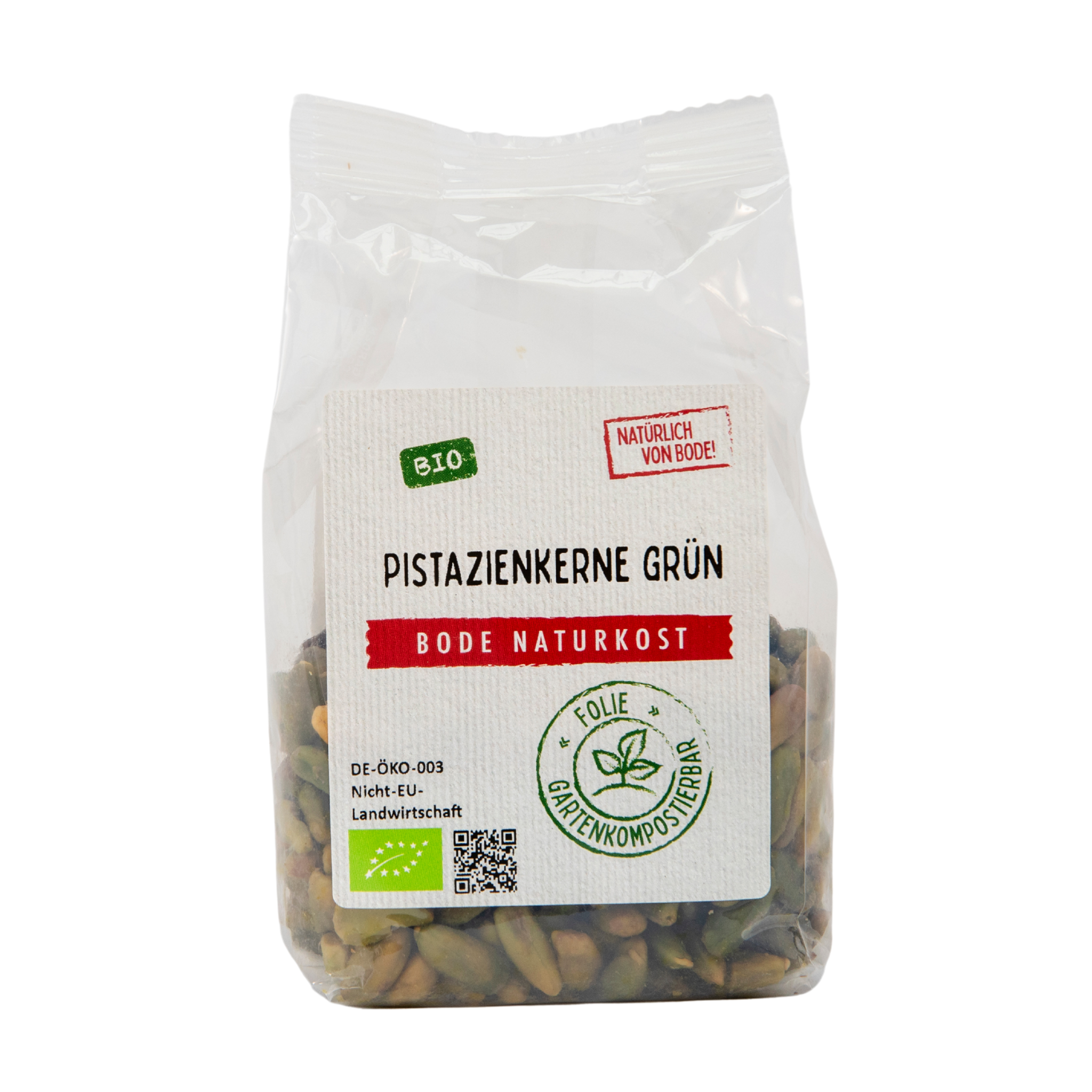 Pistazienkerne grün bio Premium gartenkompostierbarer Beutel 6x100g