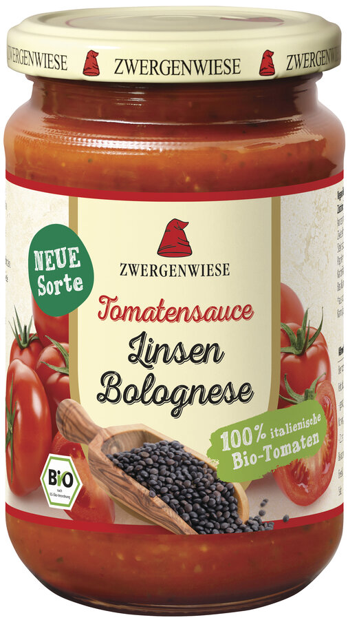 Tomatensauce Linsen Bolognese bio 6x340ml Zwergenwiese