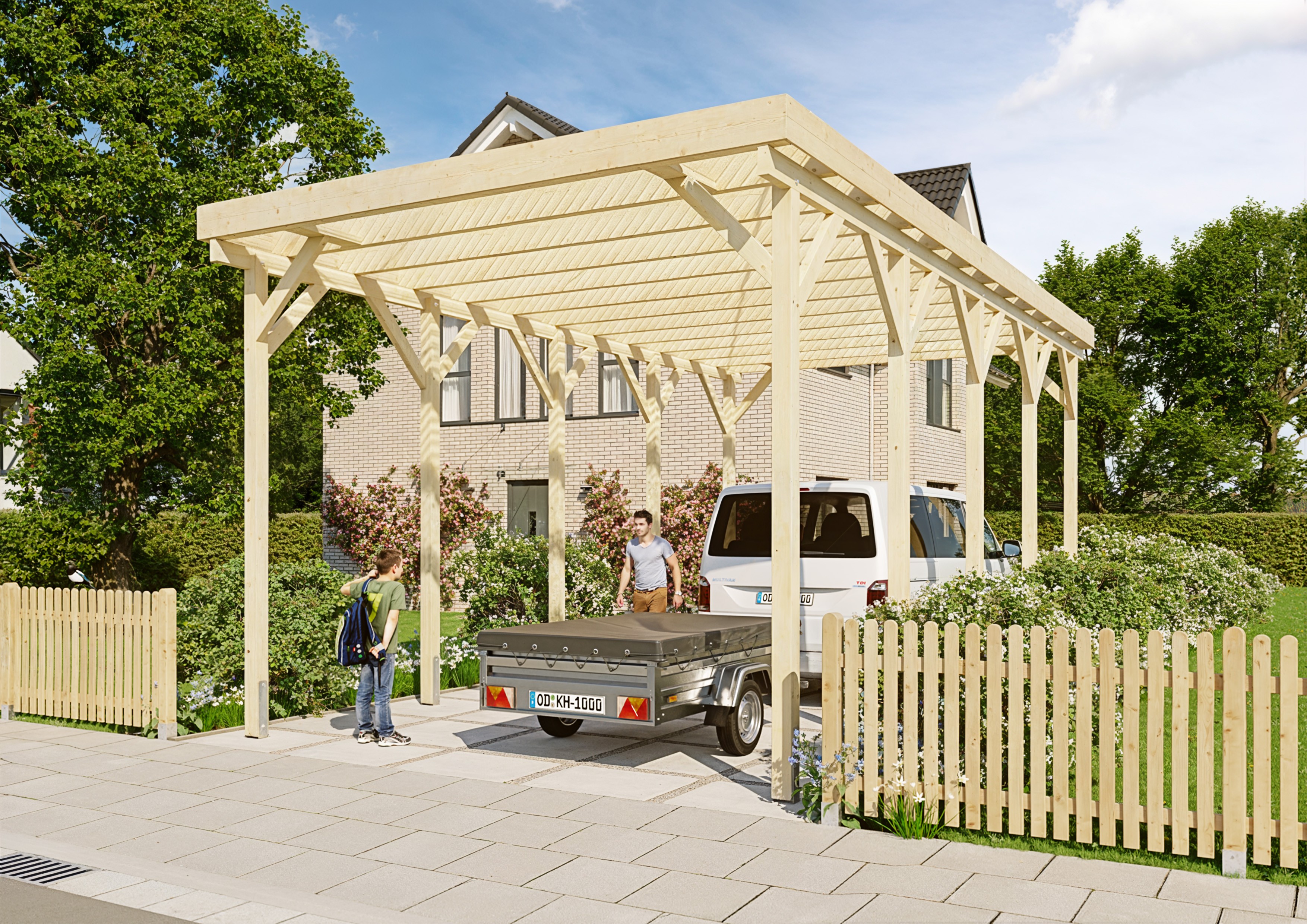 Wohnmobil-Carport Columbus III 4,57x8,50 m