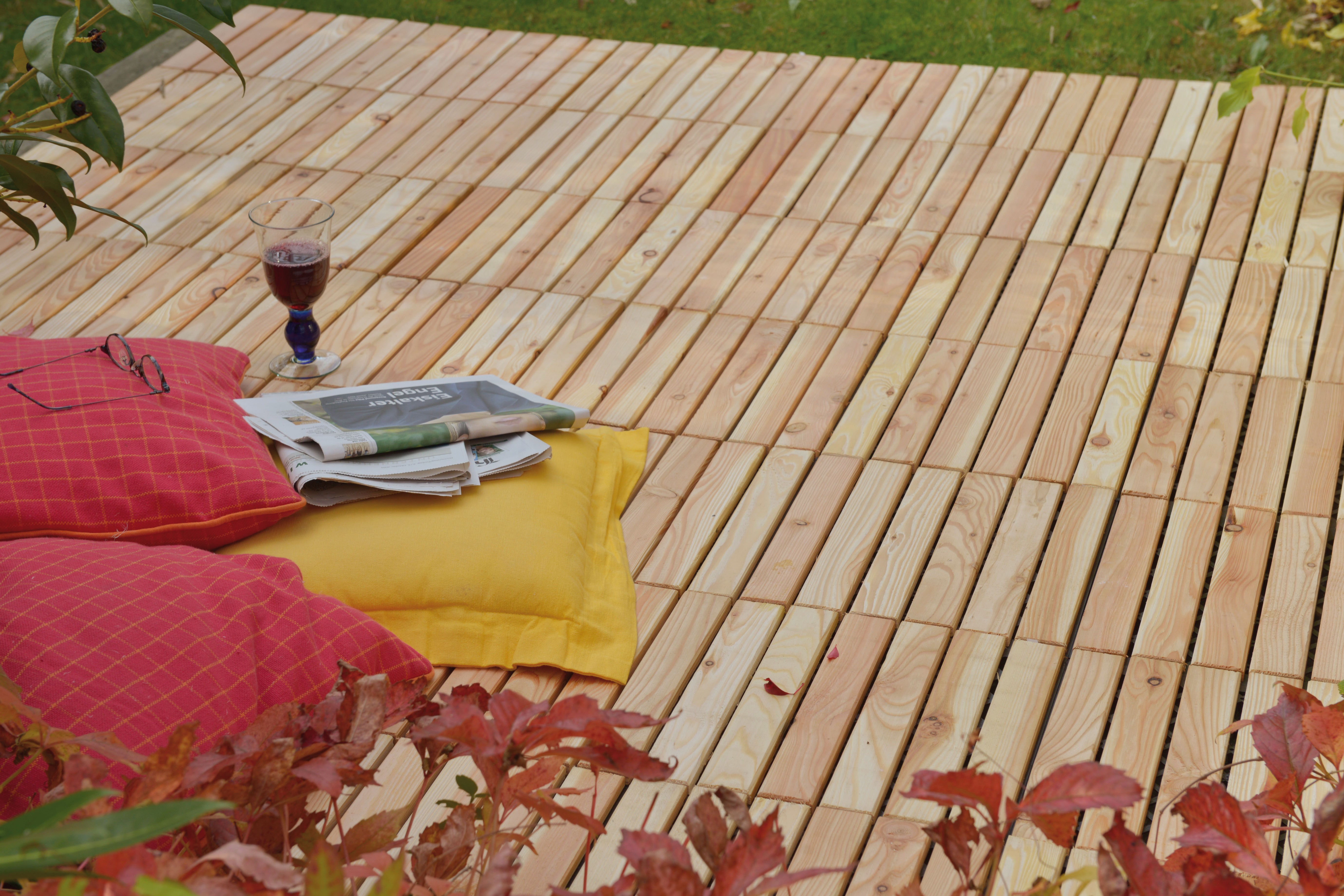 Klickfliese 30x30 cm Lärche unbehandelt a 20 Stück