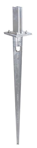 Einschlag-Bodenhülse 60x40x910 mm feuerverzinkt