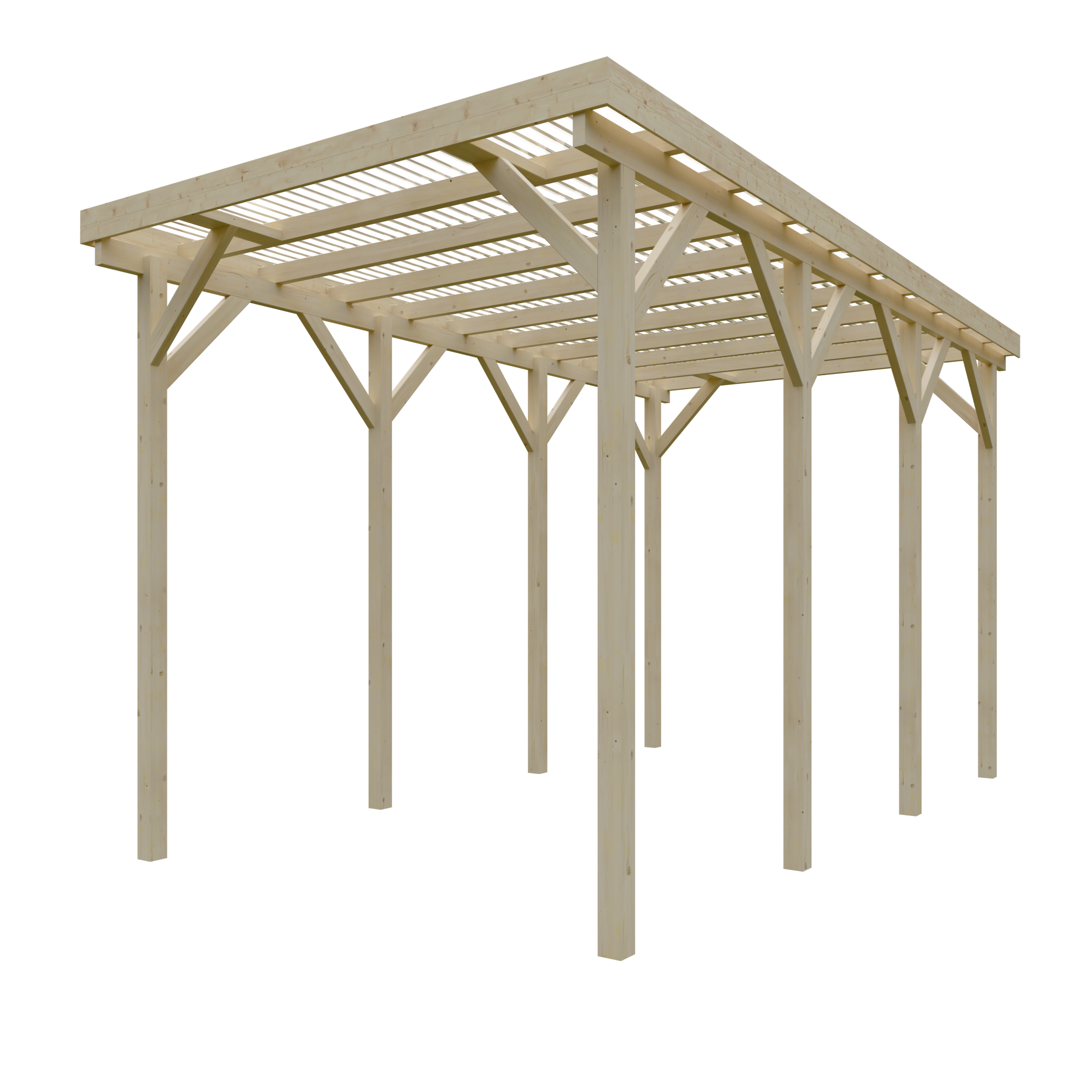 Wohnmobil-Carport Malibu II 3,44x6,50 m