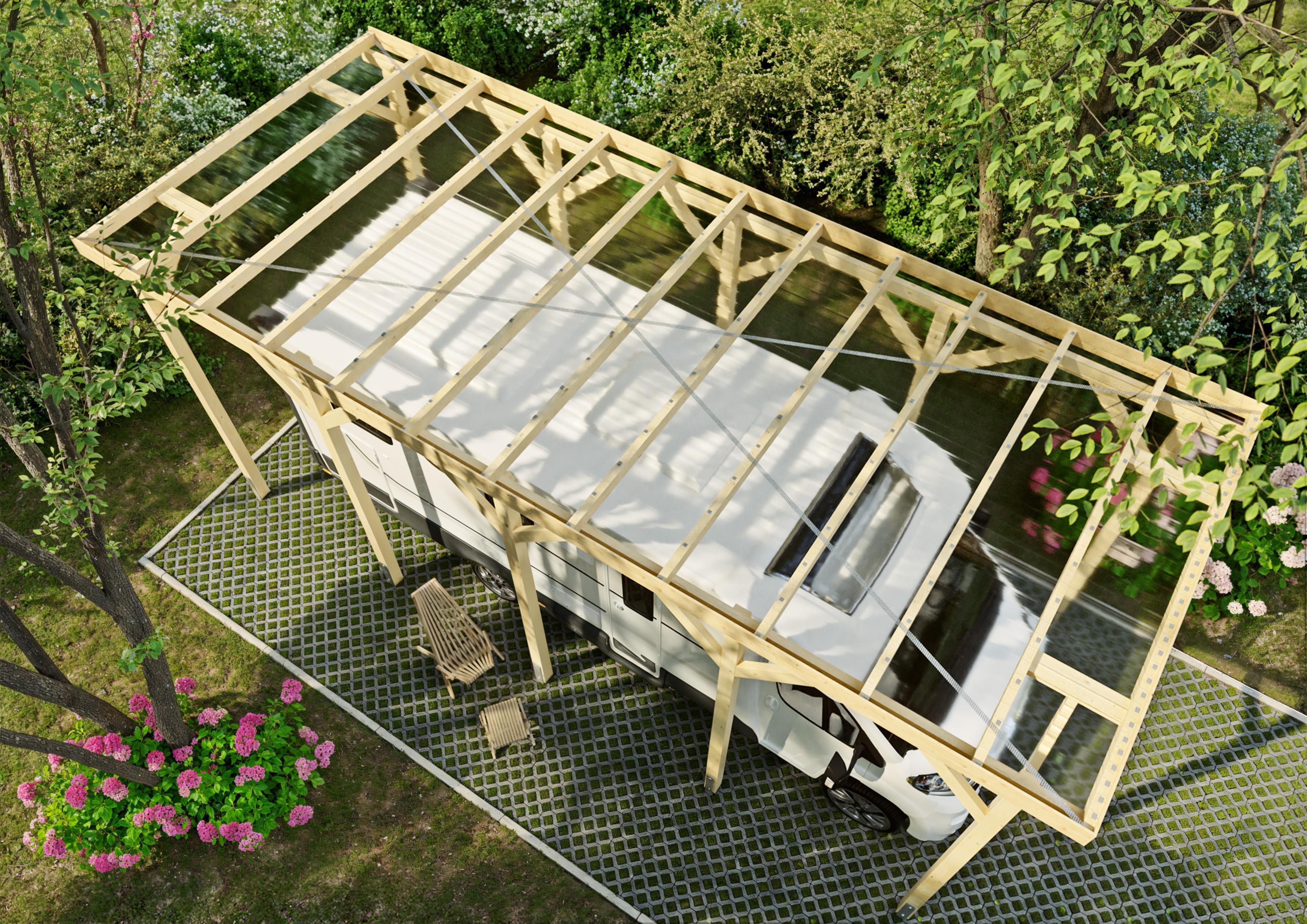 Wohnmobil-Carport Malibu III 3,44x8,50 m