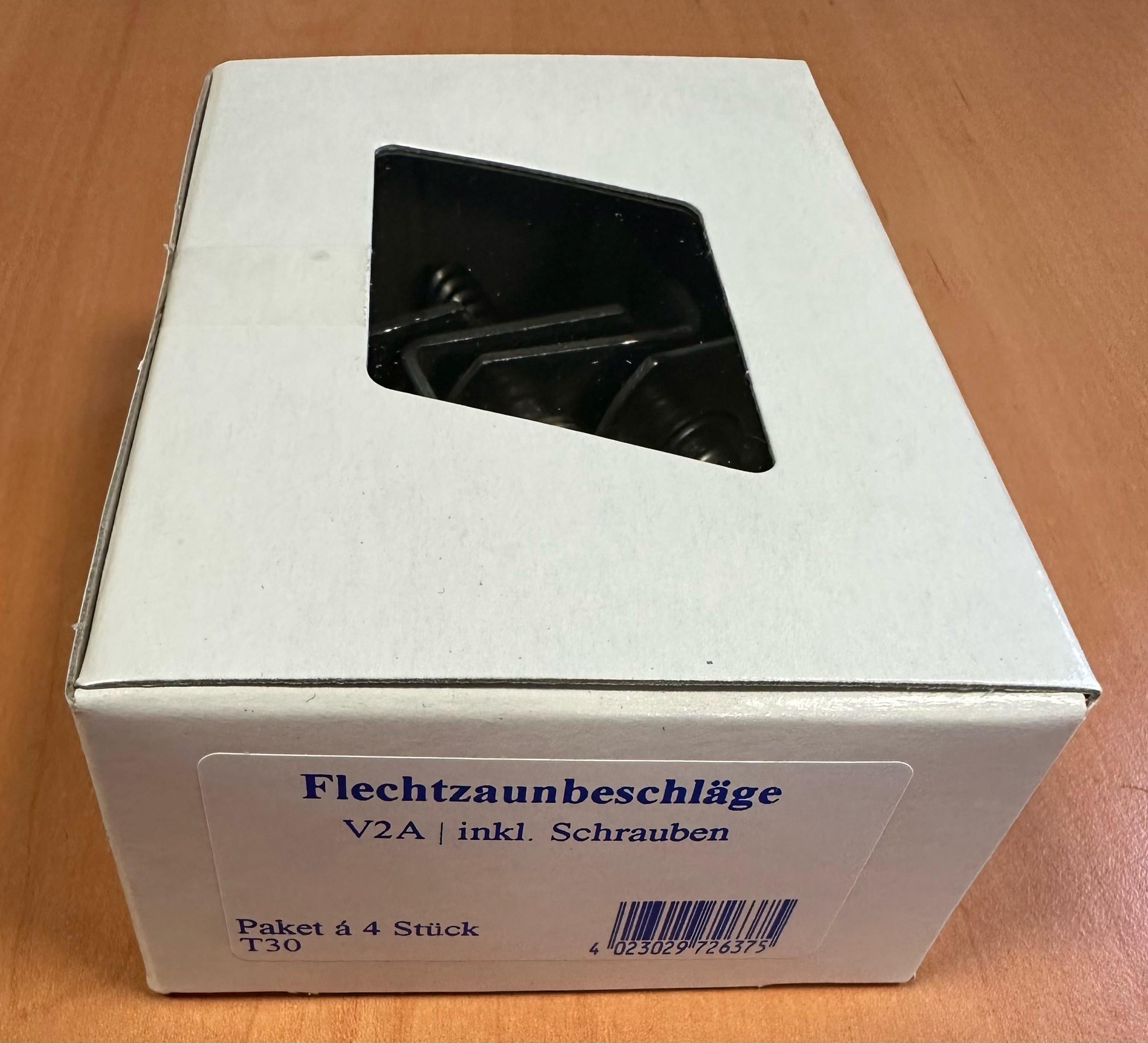 Flechtzaunhalter Set a 4 Stück