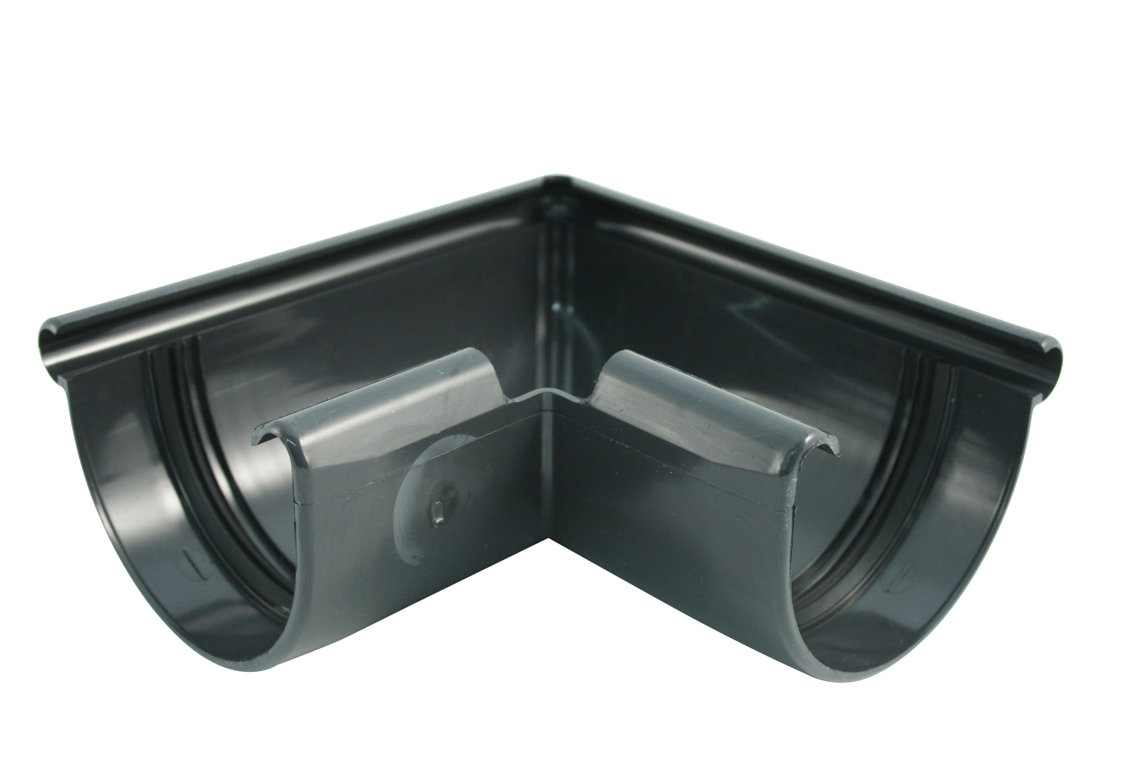 Dachrinne Kunststoff RG 100 Aussenecke 90°, anthrazit RAL 7016