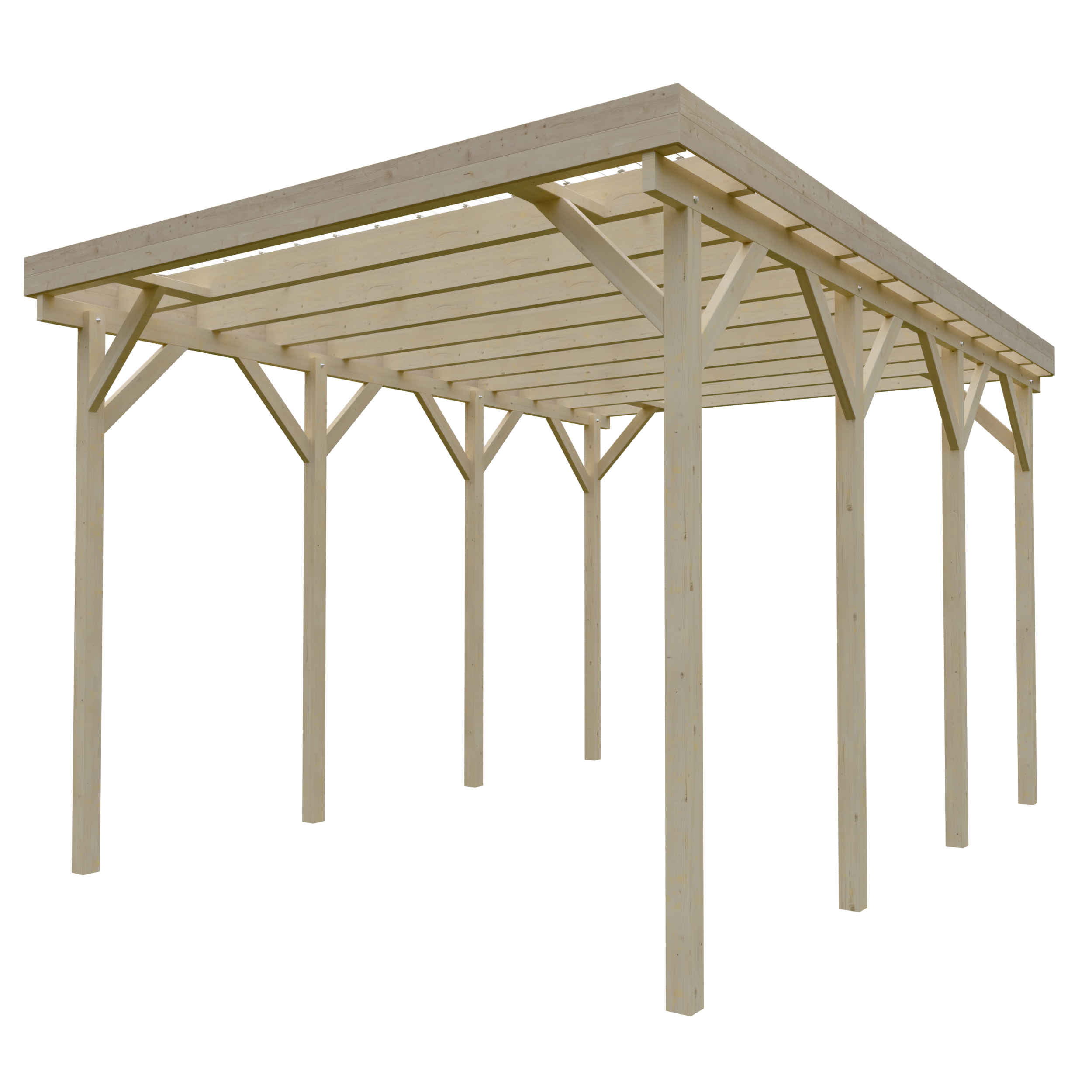 Wohnmobil-Carport Columbus II 4,57x6,50 m - inklusive umweltfreundlichen PET-Platten