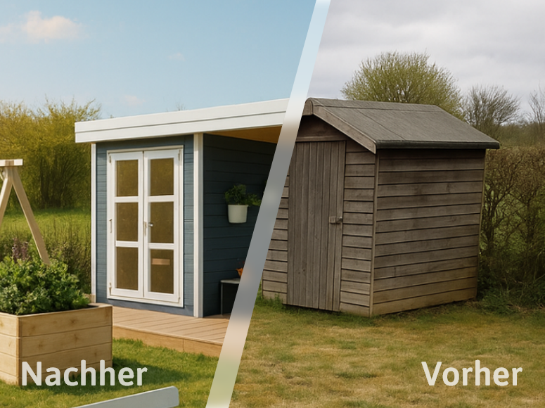 Before-After V1 - Gartenhaus Hawaii II - Thumbnail