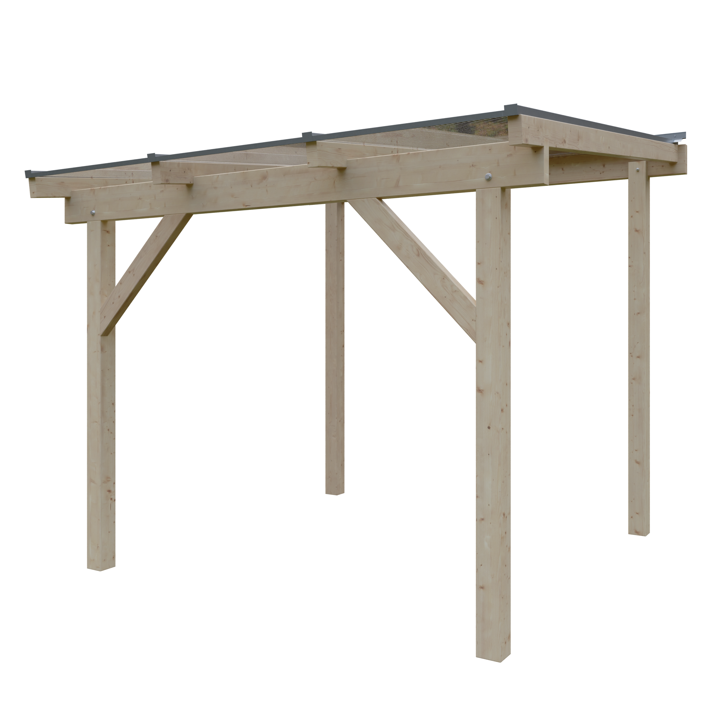 Terrassendach Albany II 3,08x3,00 m - inklusiv hochwertigem Acryl bronce