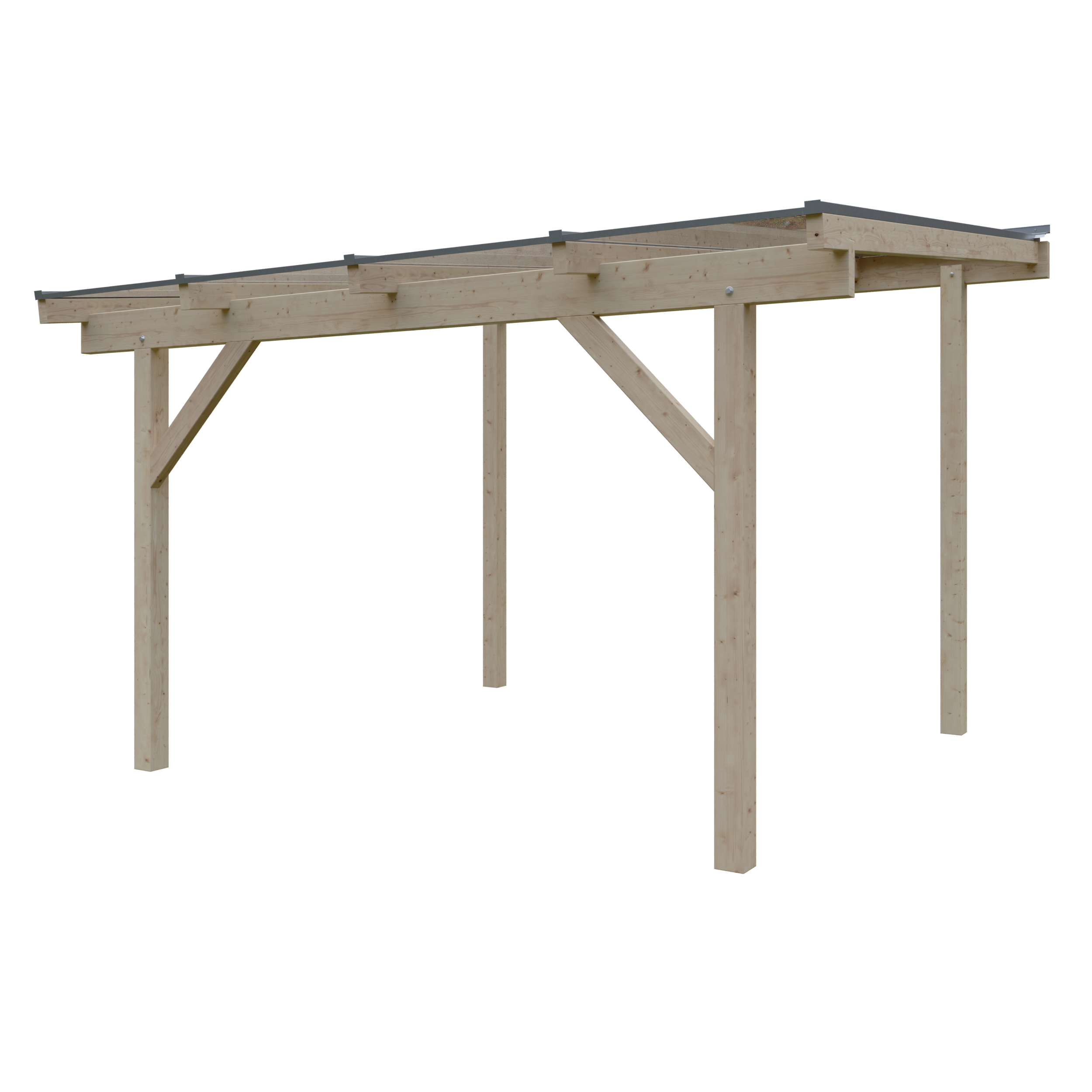 Terrassendach Denver III 4,09x3,50 m - inklusiv hochwertigem Acryl bronce