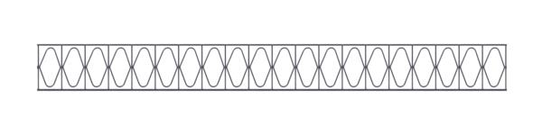 Dekorelement 200x20 cm Eleganz anhrazit