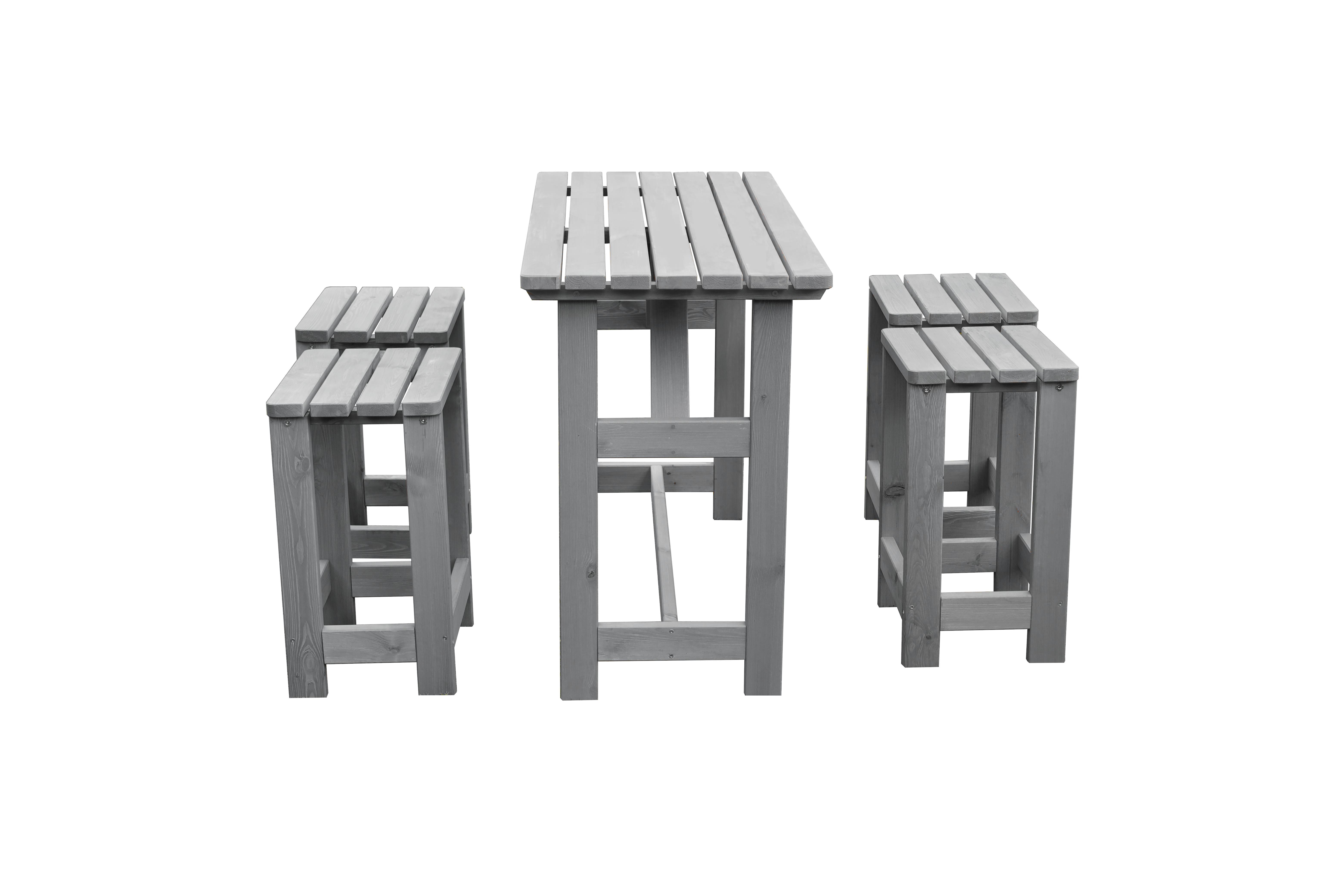 Gartenlounge Summer Kiefer grau