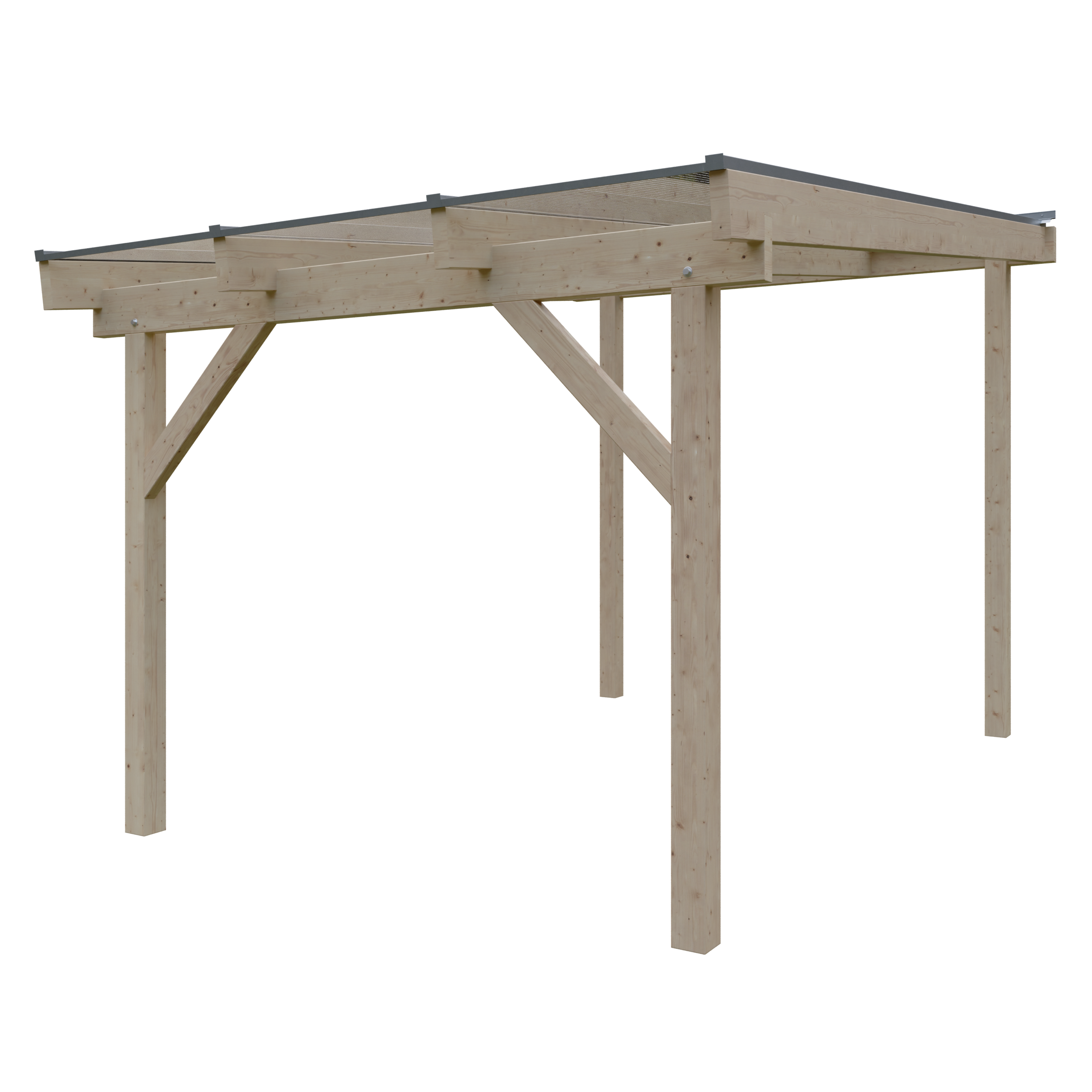 Terrassendach Albany V 3,08x4,50 m - inklusiv hochwertigem Acryl klar