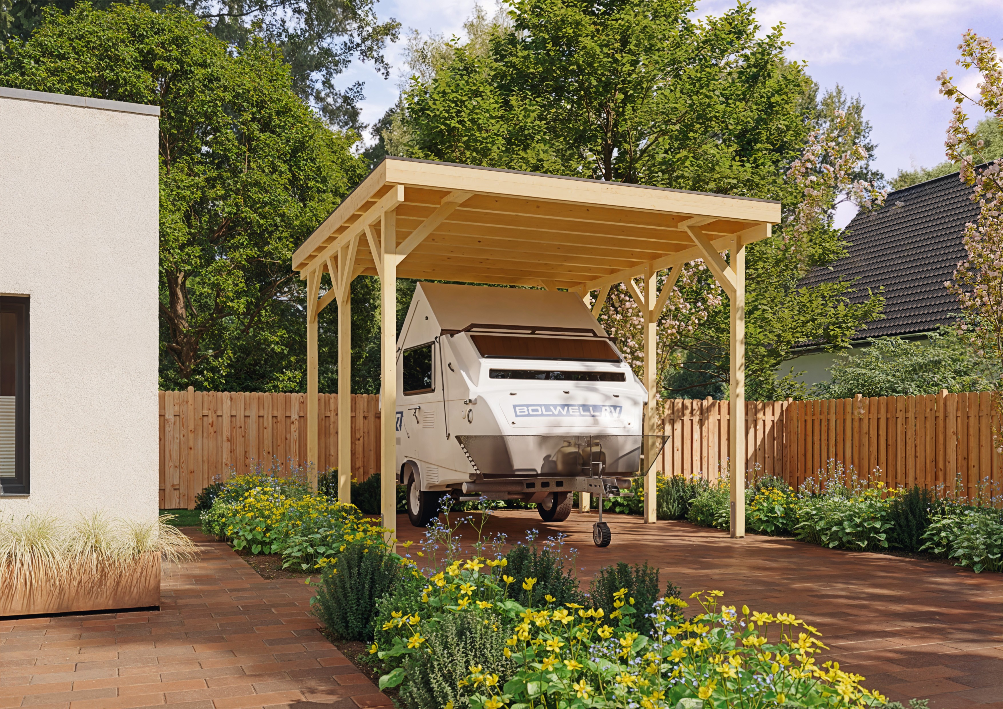 Wohnmobil-Carport Columbus I 4,57x5,00 m