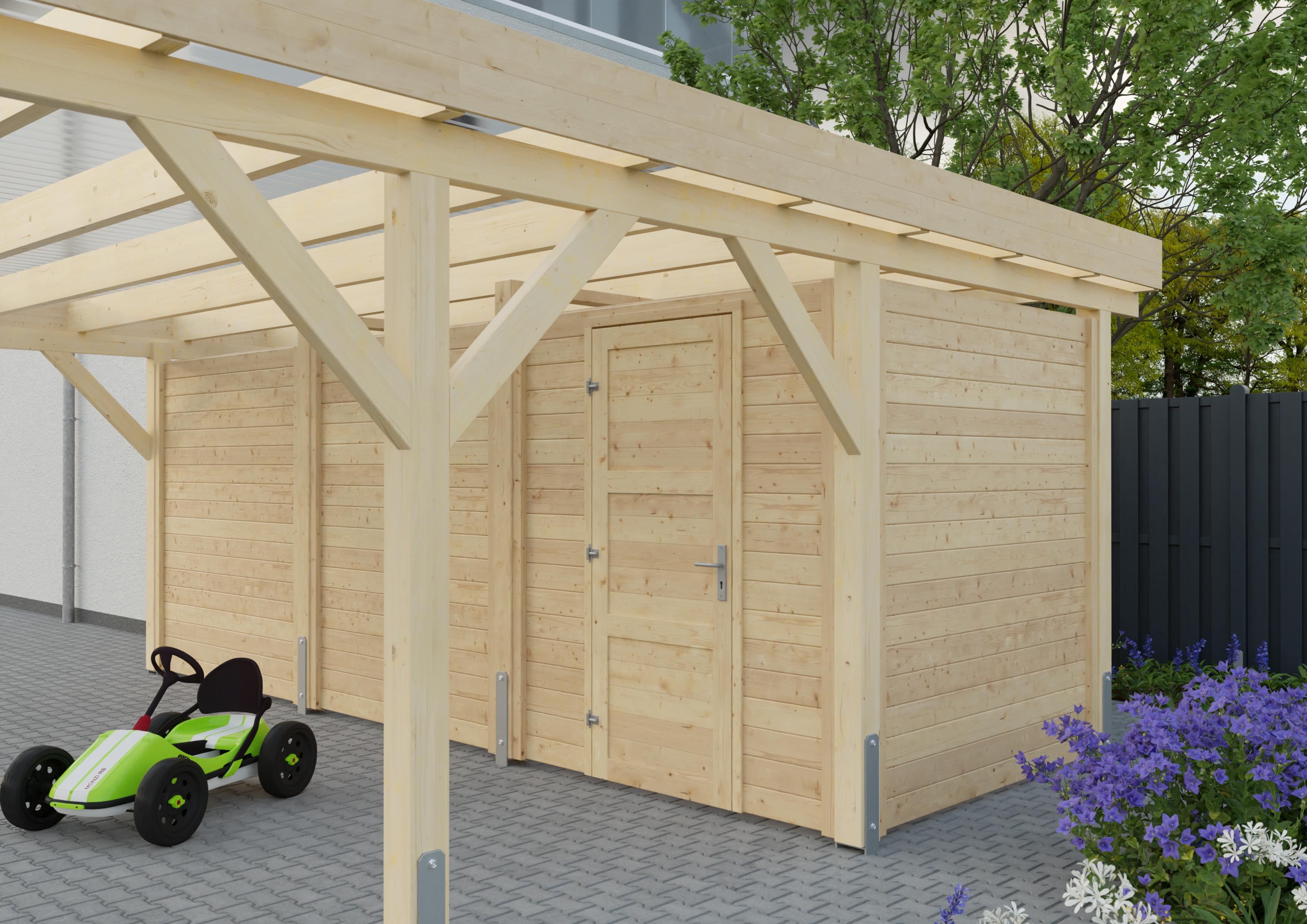 Geräteraum Doppelcarport 567x197 cm