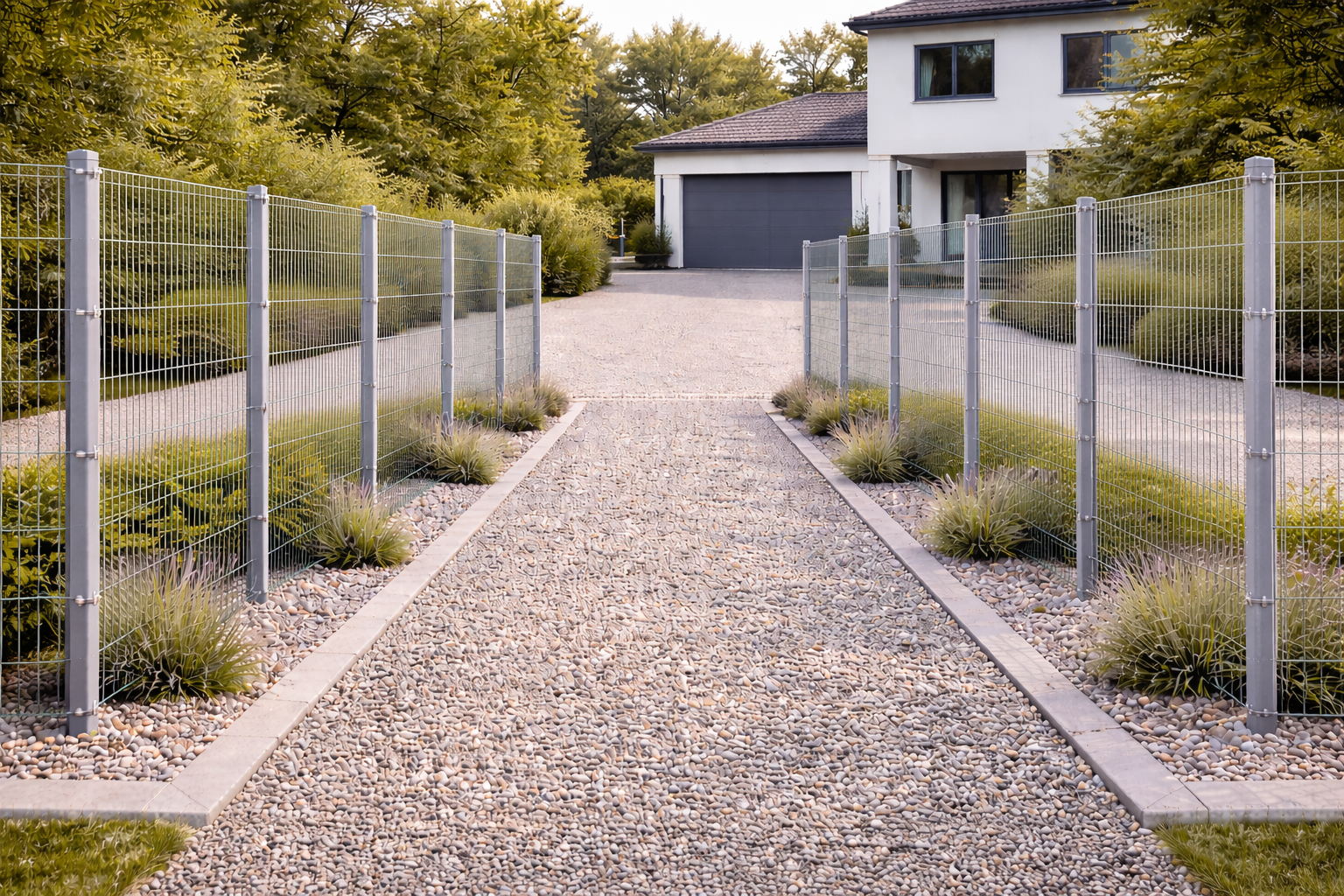 Doppelstab-Gittermatte 200x140 cm Typ 6/5/6 feuerverzinkt