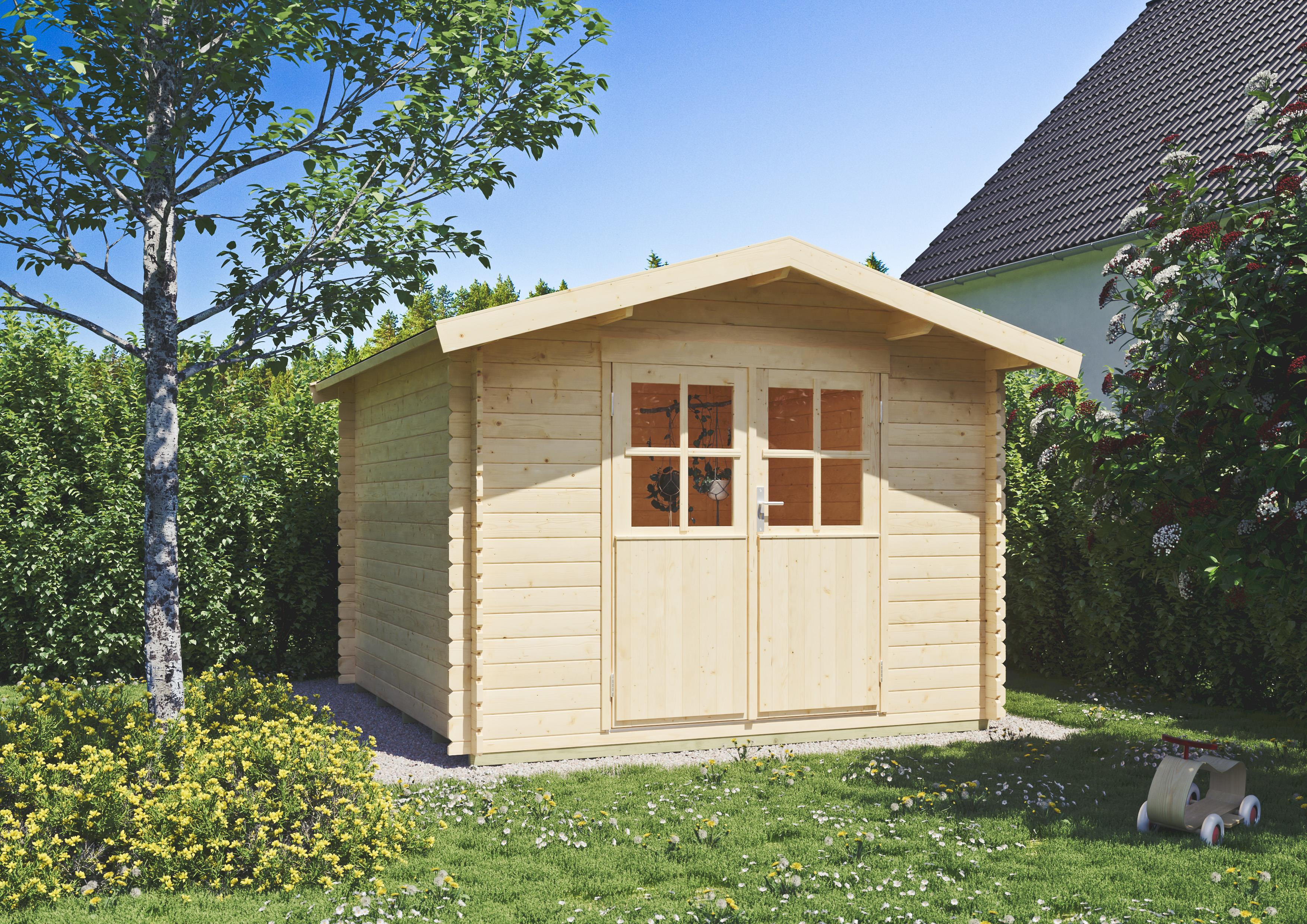 Gartenhaus Jackson 2,80x2,80 m - inklusive langlebigem EPDM-Dach