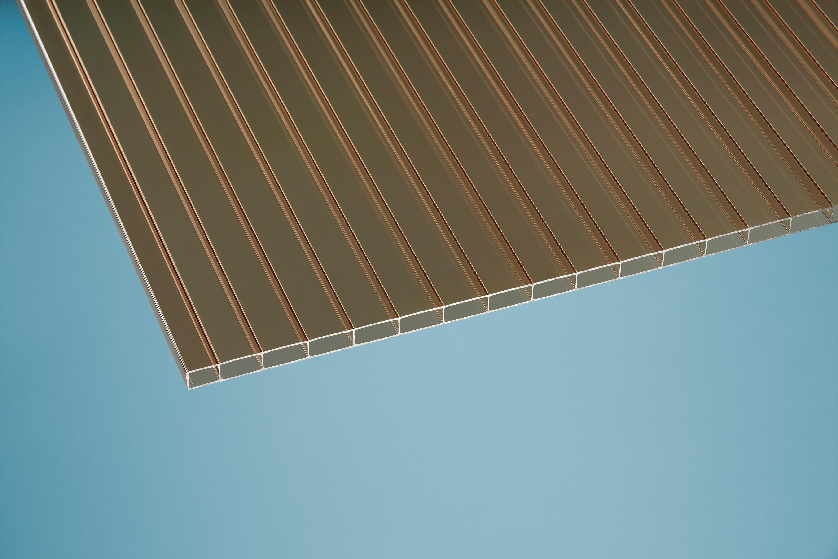 Terrassendach Albany VI 3,08x5,00 m - inklusiv hochwertigem Acryl bronce