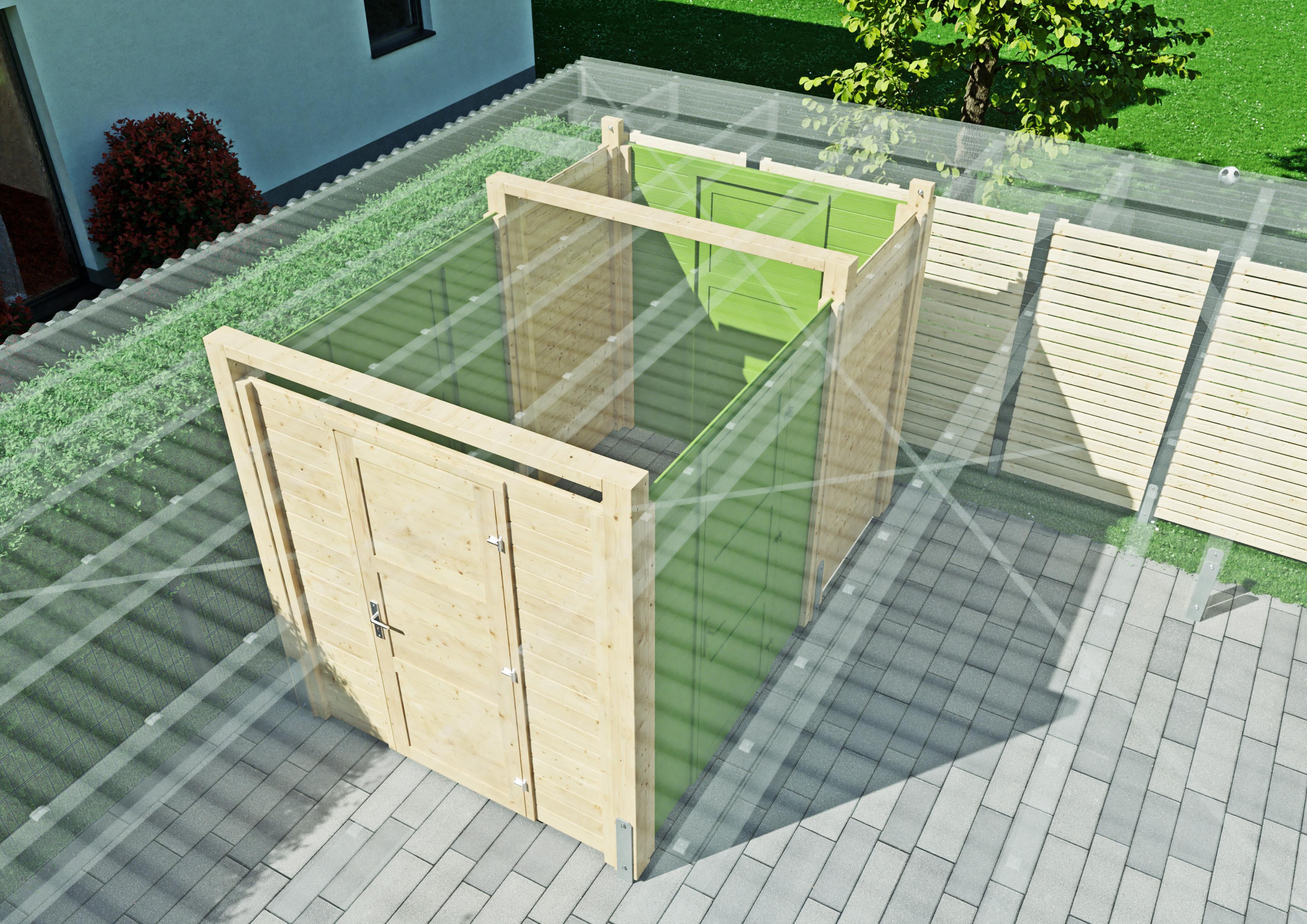 Geräteraum Doppelcarport 312x197 cm
