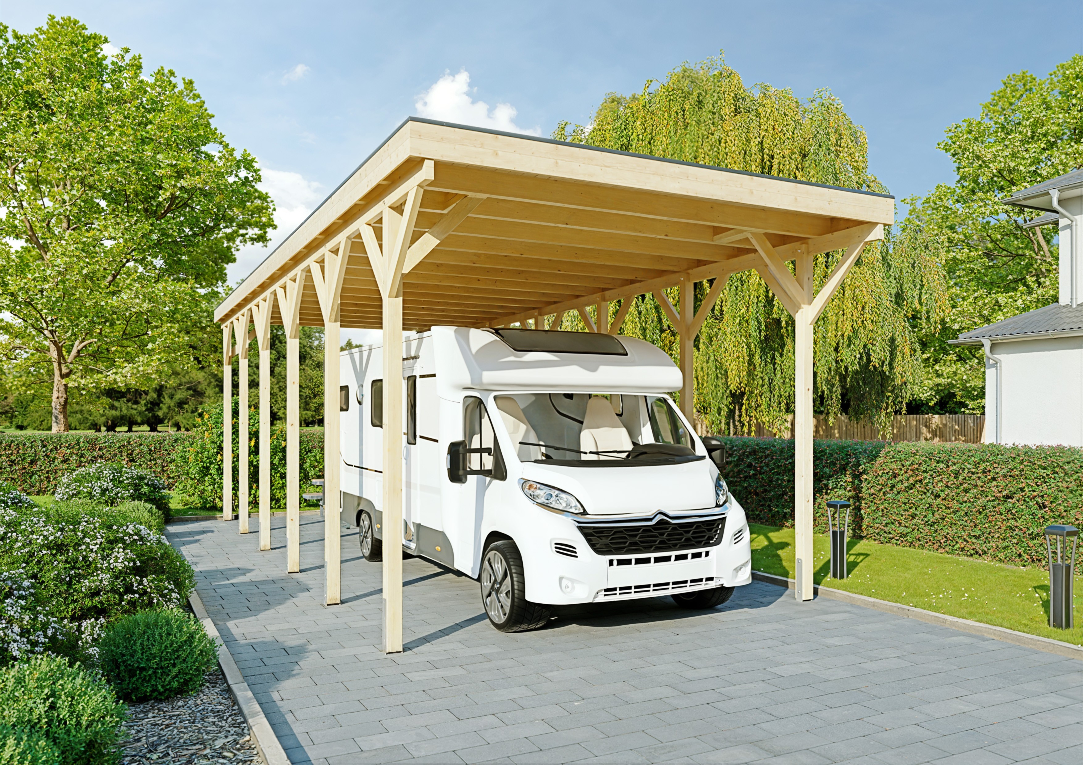 Wohnmobil-Carport Columbus IV 4,57x11,00 m