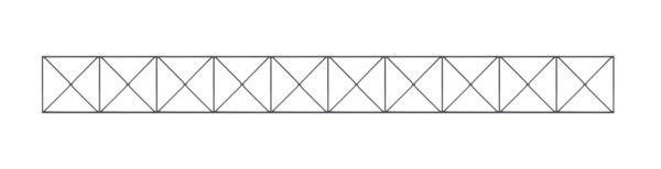 Dekorelement Doppelstab-Gittermatte 6/5/6