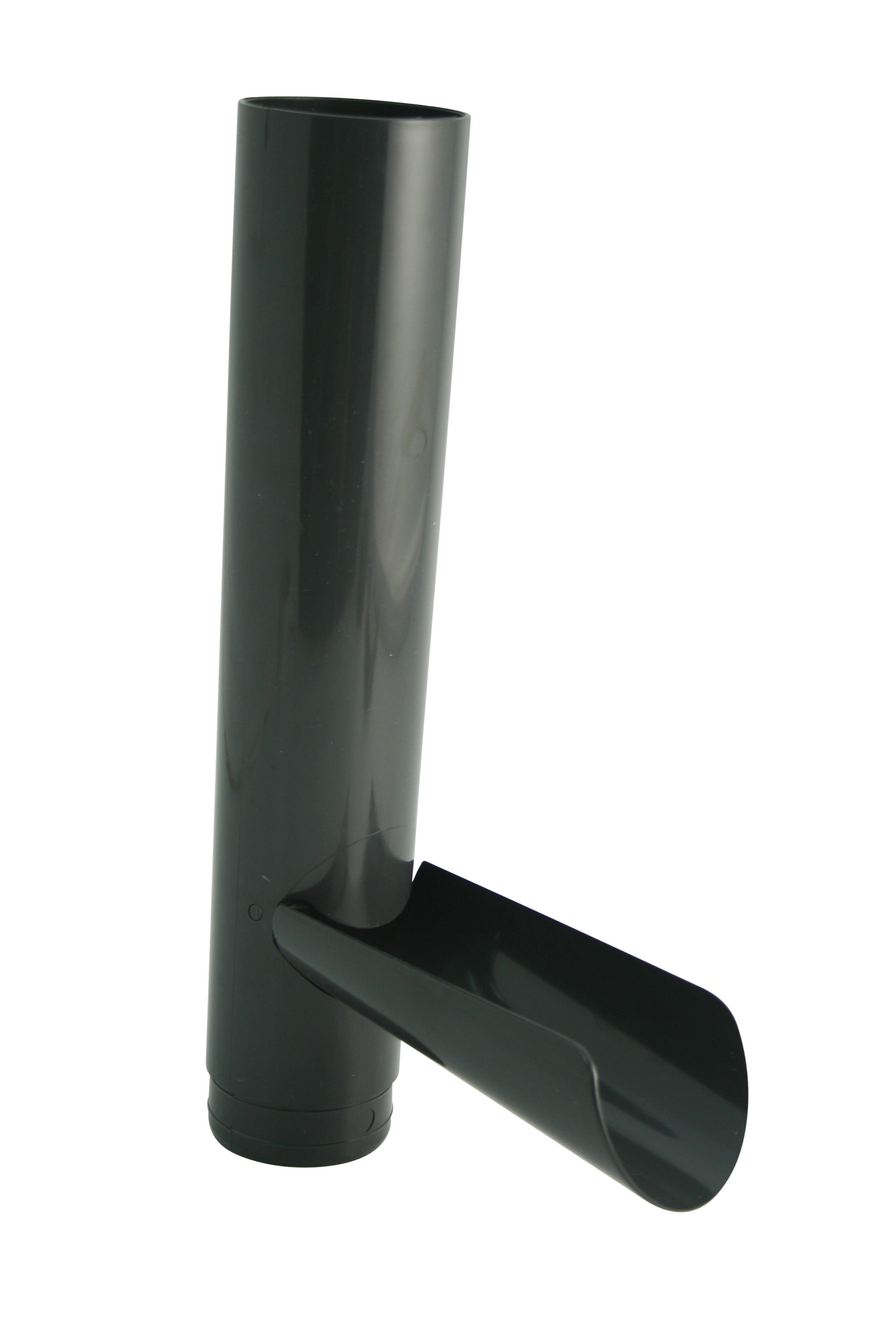 Dachrinne Kunststoff RG 75 Wasserablaufklappe, anthrazit RAL 7016