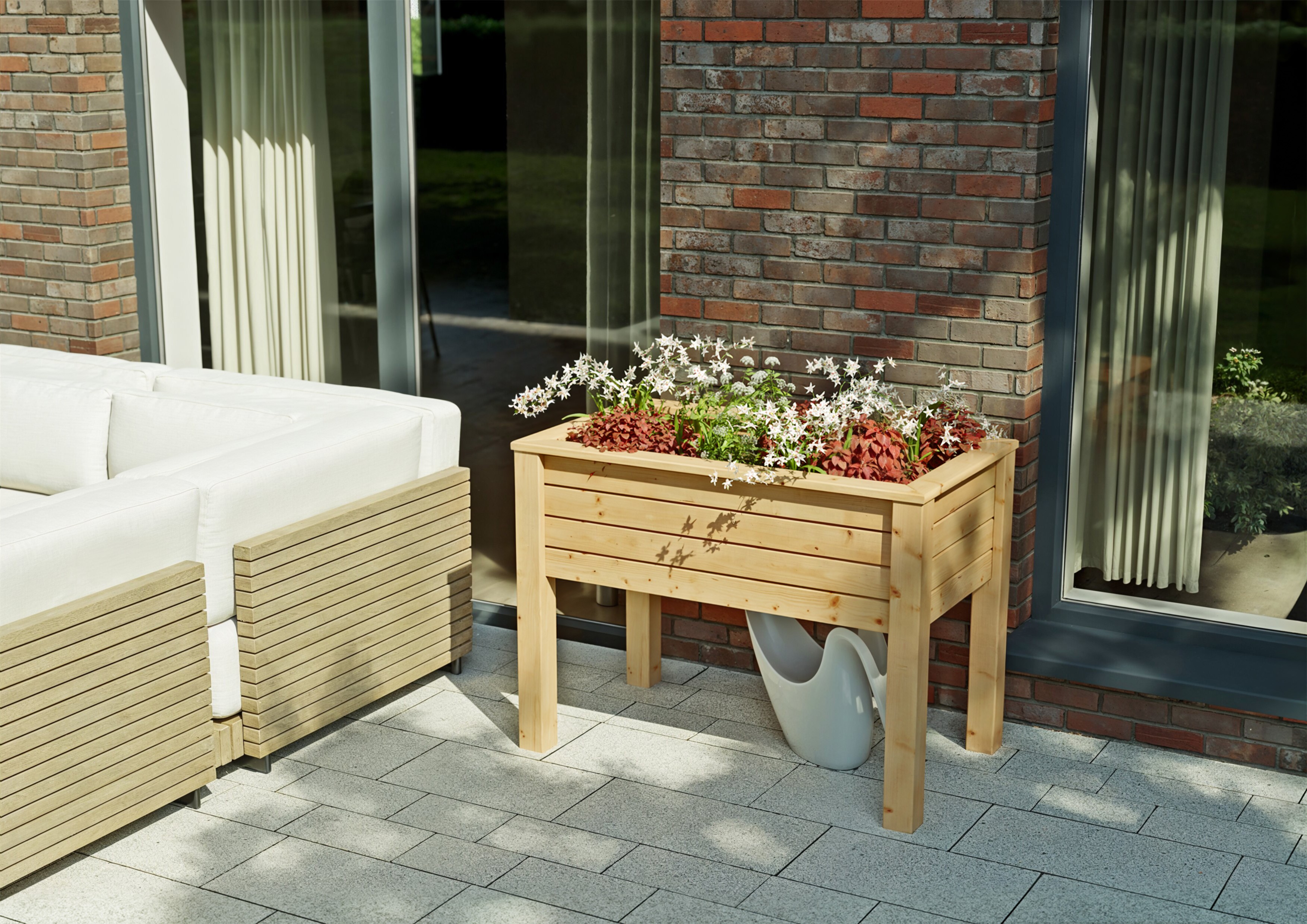 Stelzenbeet Lärche 100x75x58 cm