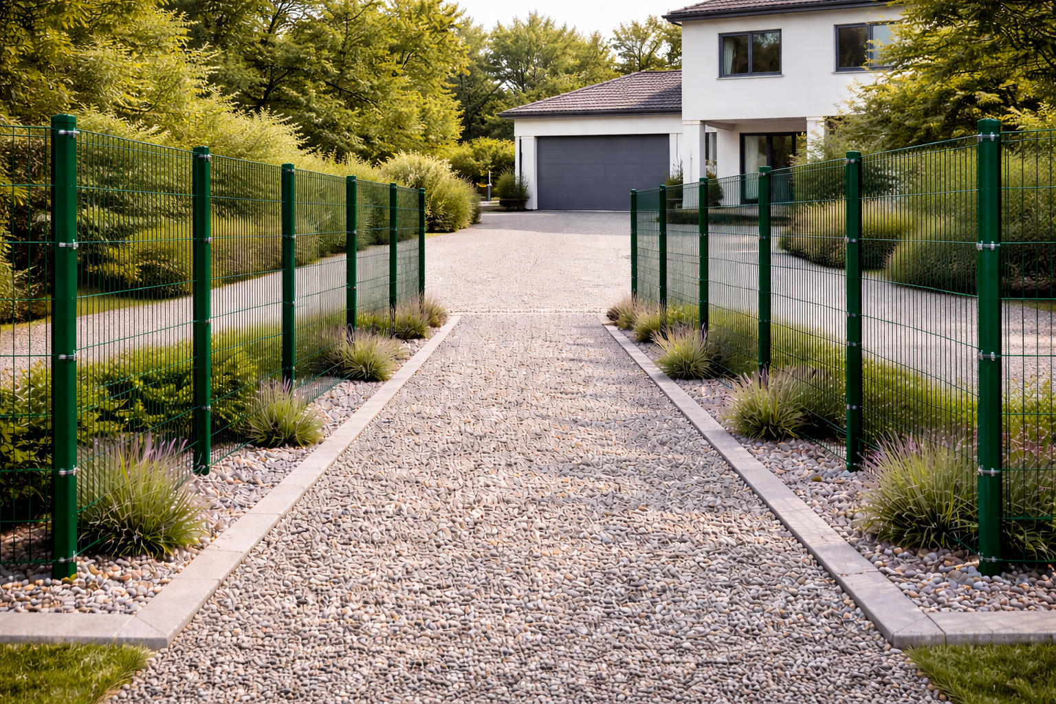 Doppelstab-Gittermatte 200x80 cm Typ 6/5/6 grün