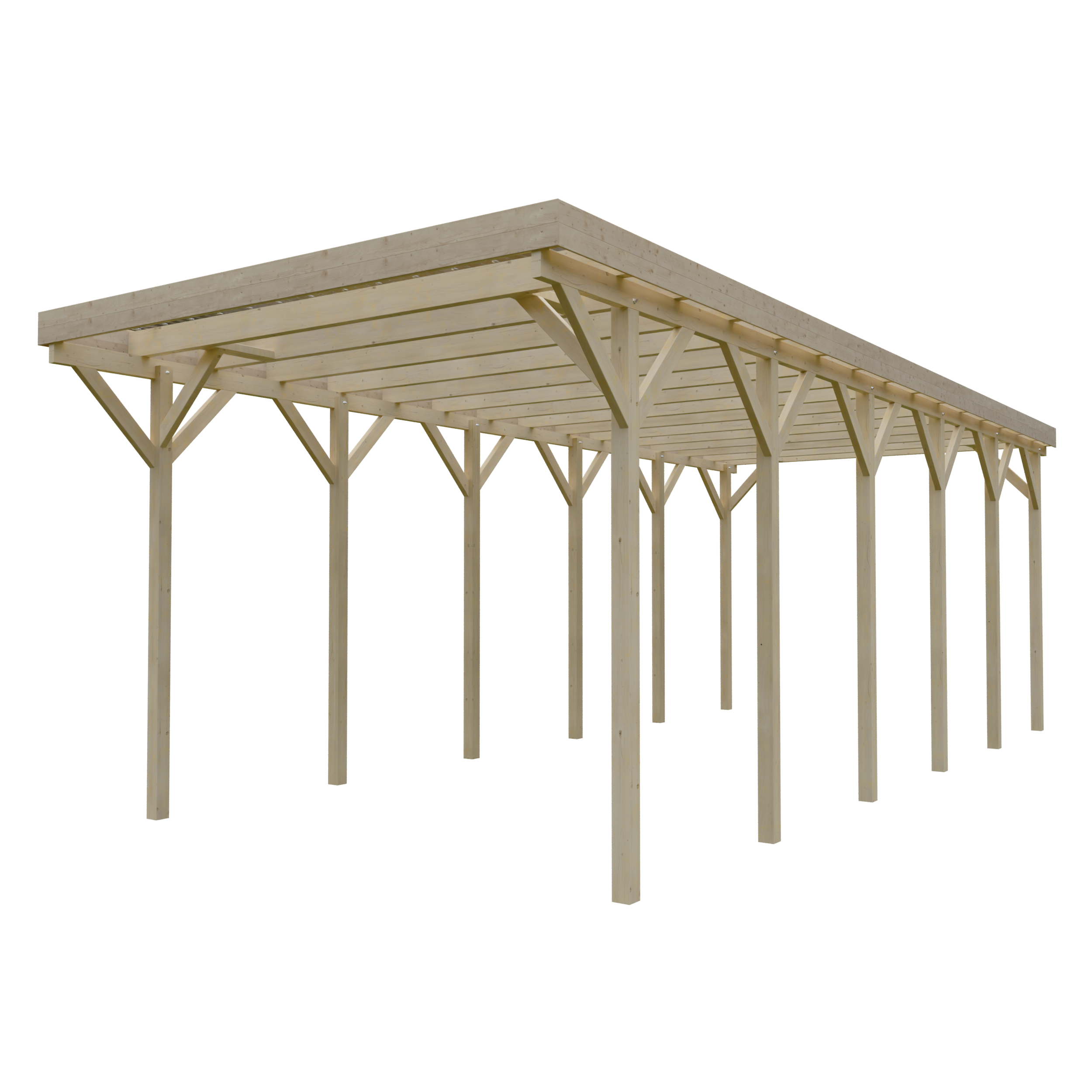Wohnmobil-Carport Columbus IV 4,57x11,00 m - inklusive umweltfreundlichen PET-Platten