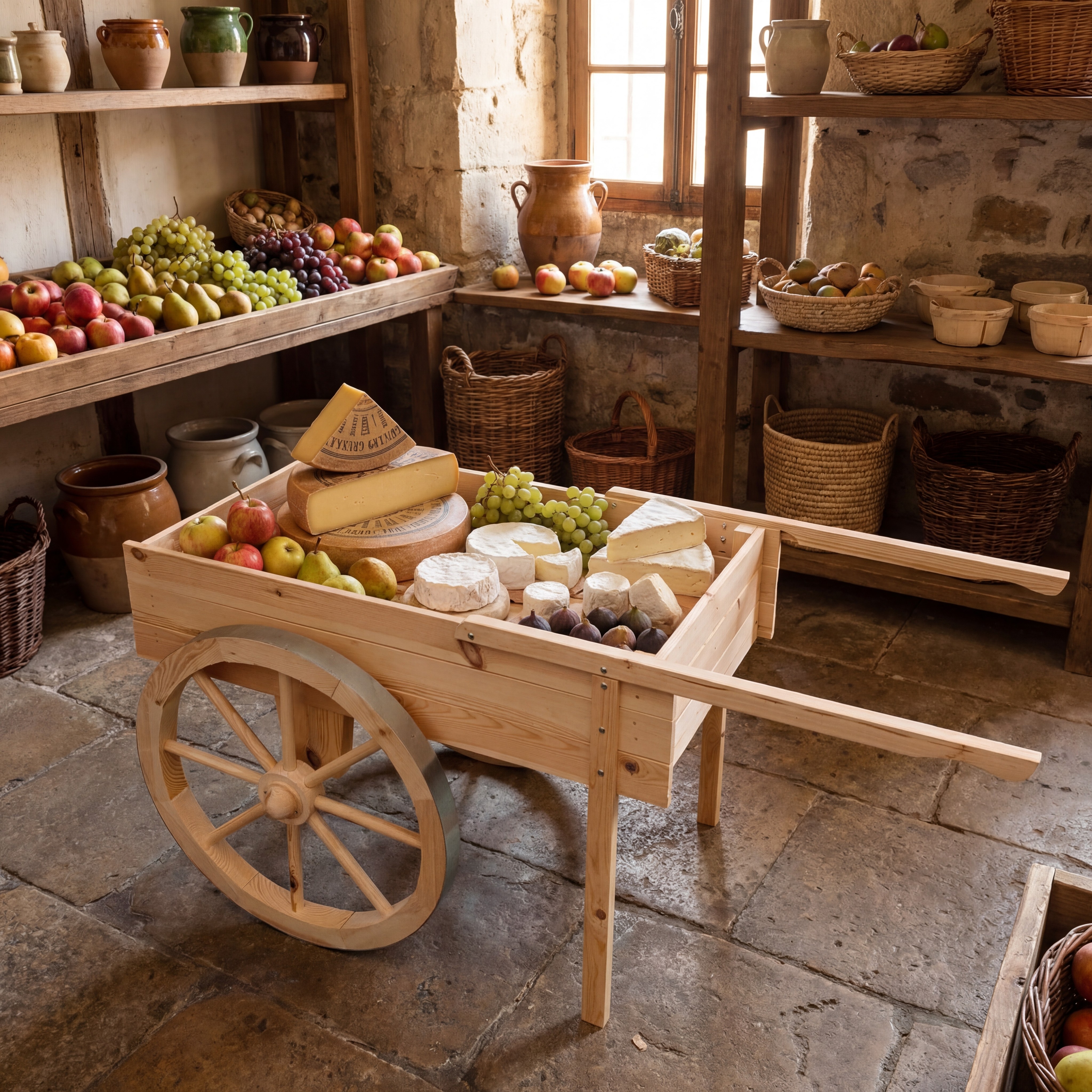 Marktwagen 173x82x80 cm Kiefer unbehandelt