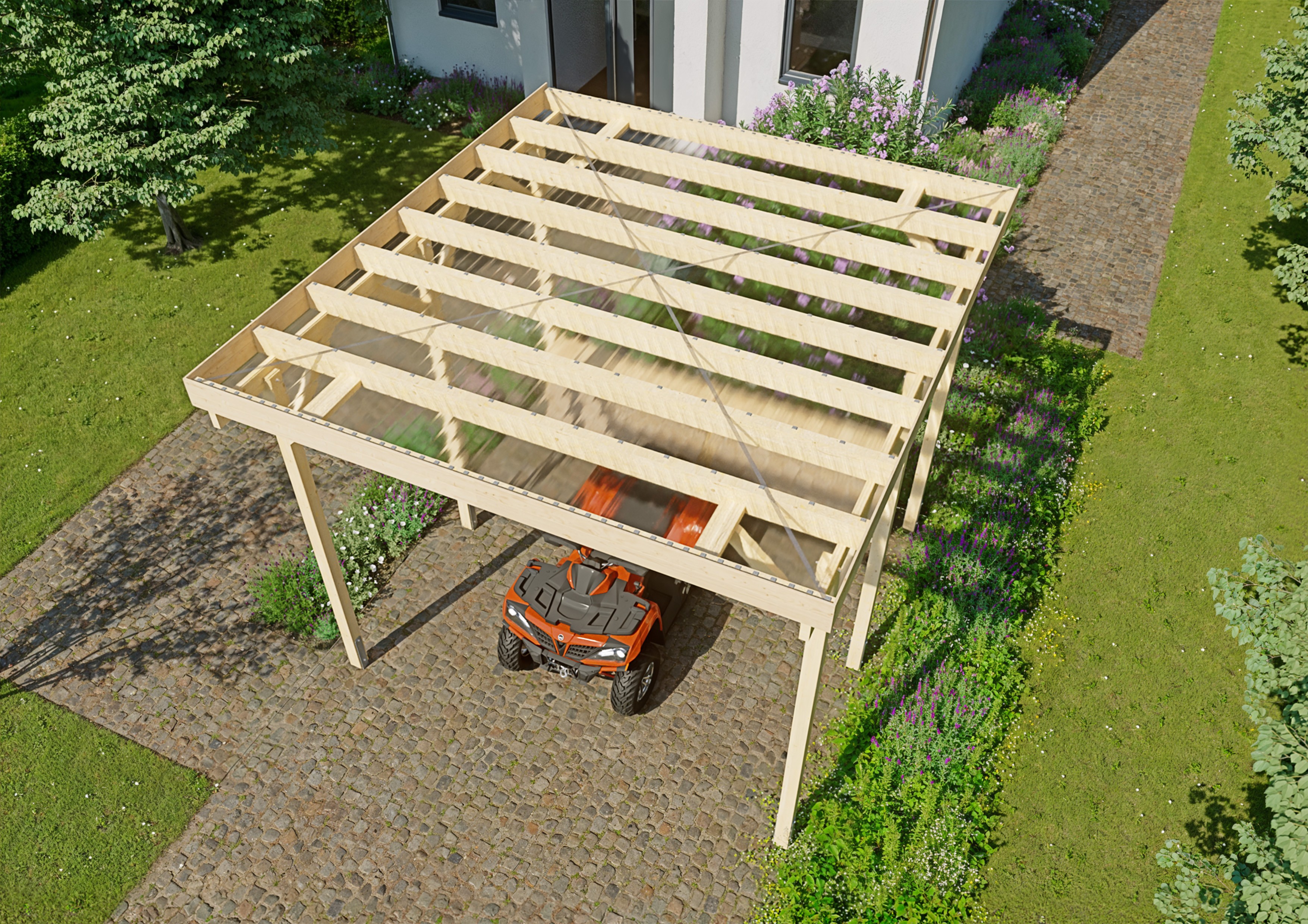 Wohnmobil-Carport Columbus I 4,57x5,00 m