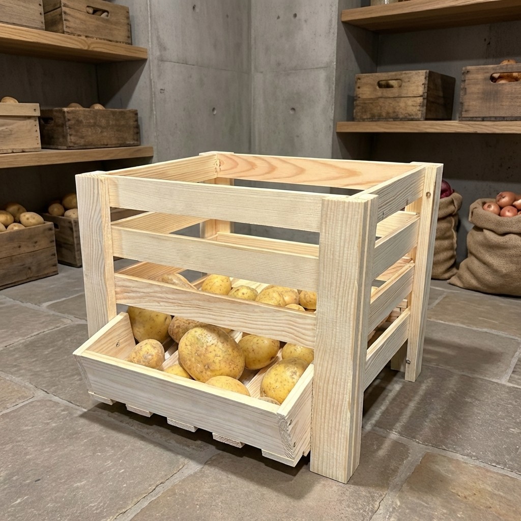 Horde 40x36x33 cm Kiefer unbehandelt