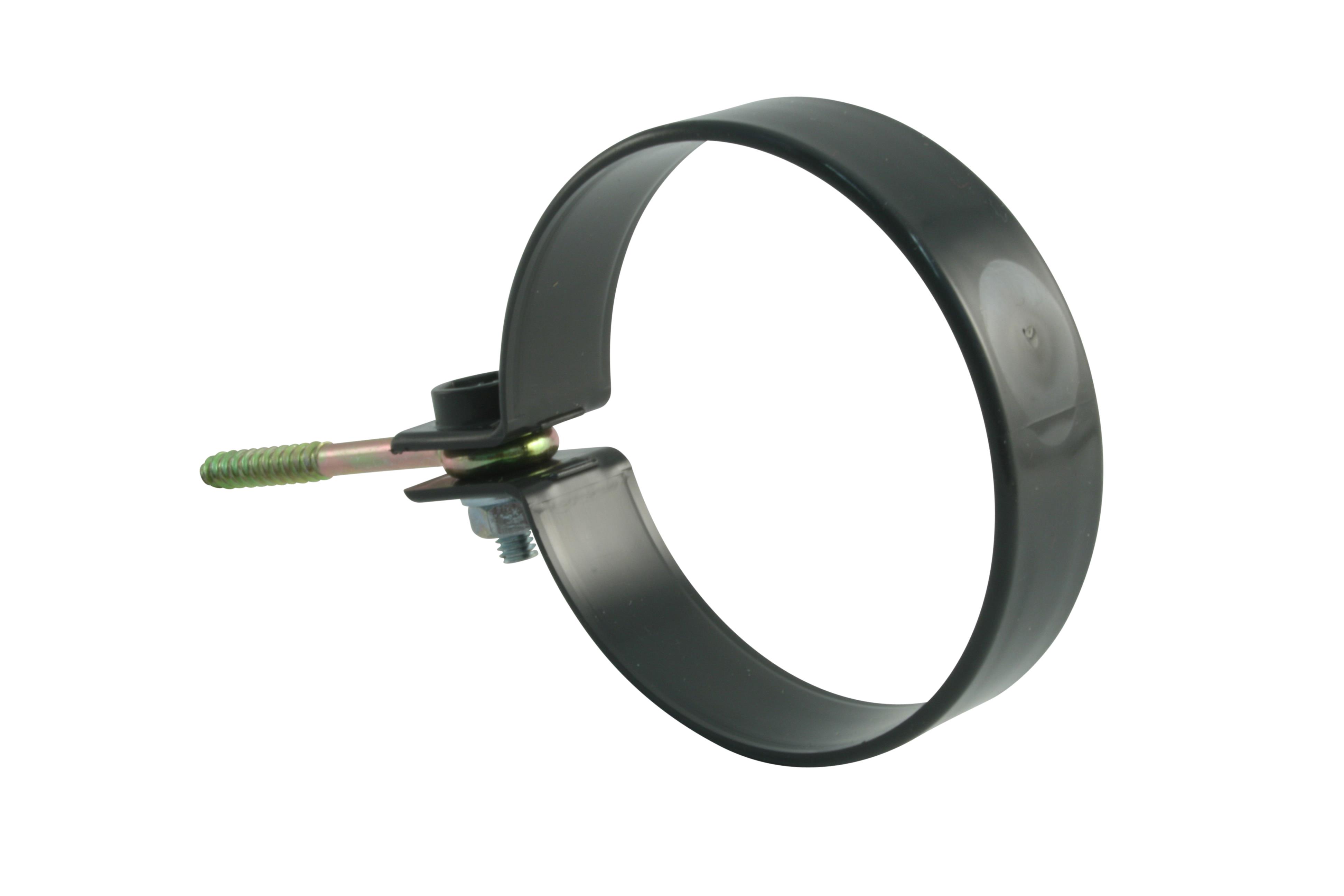 Dachrinne Kunststoff RG 75 Rohrschelle mit Ringschraube a 2 Stück, anthrazit RAL 7016