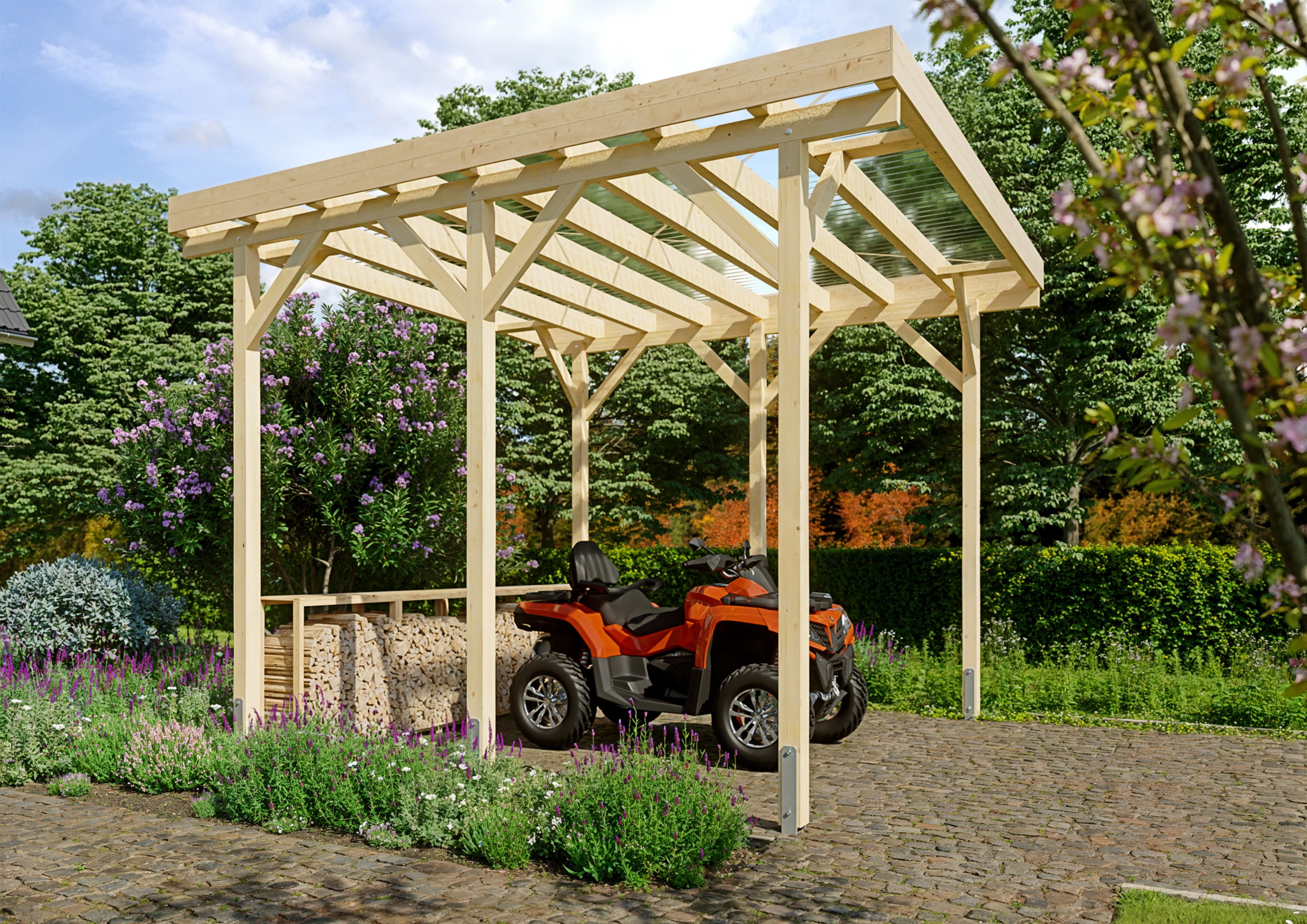 Wohnmobil-Carport Columbus I 4,57x5,00 m