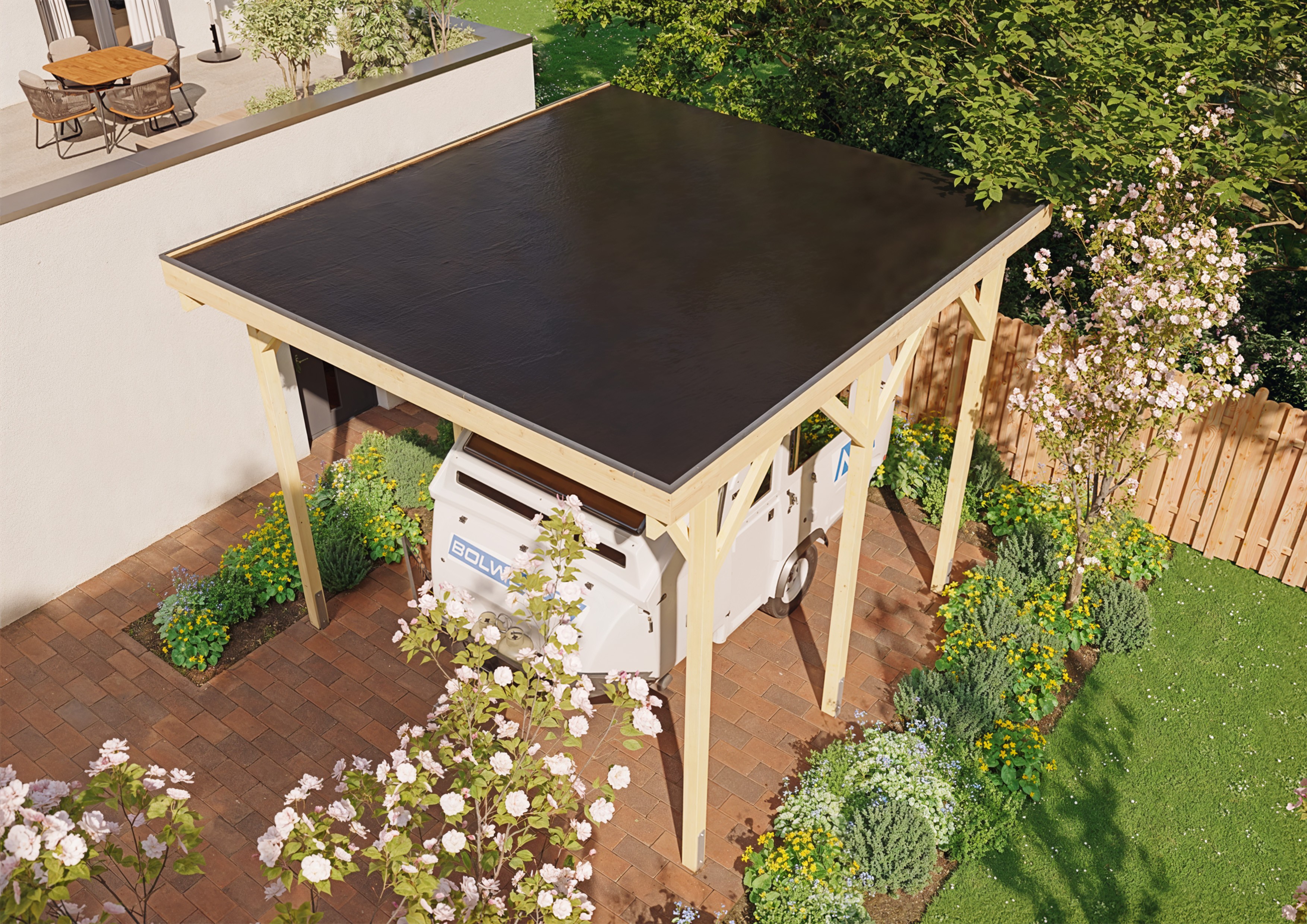 Wohnmobil-Carport Columbus I 4,57x5,00 m