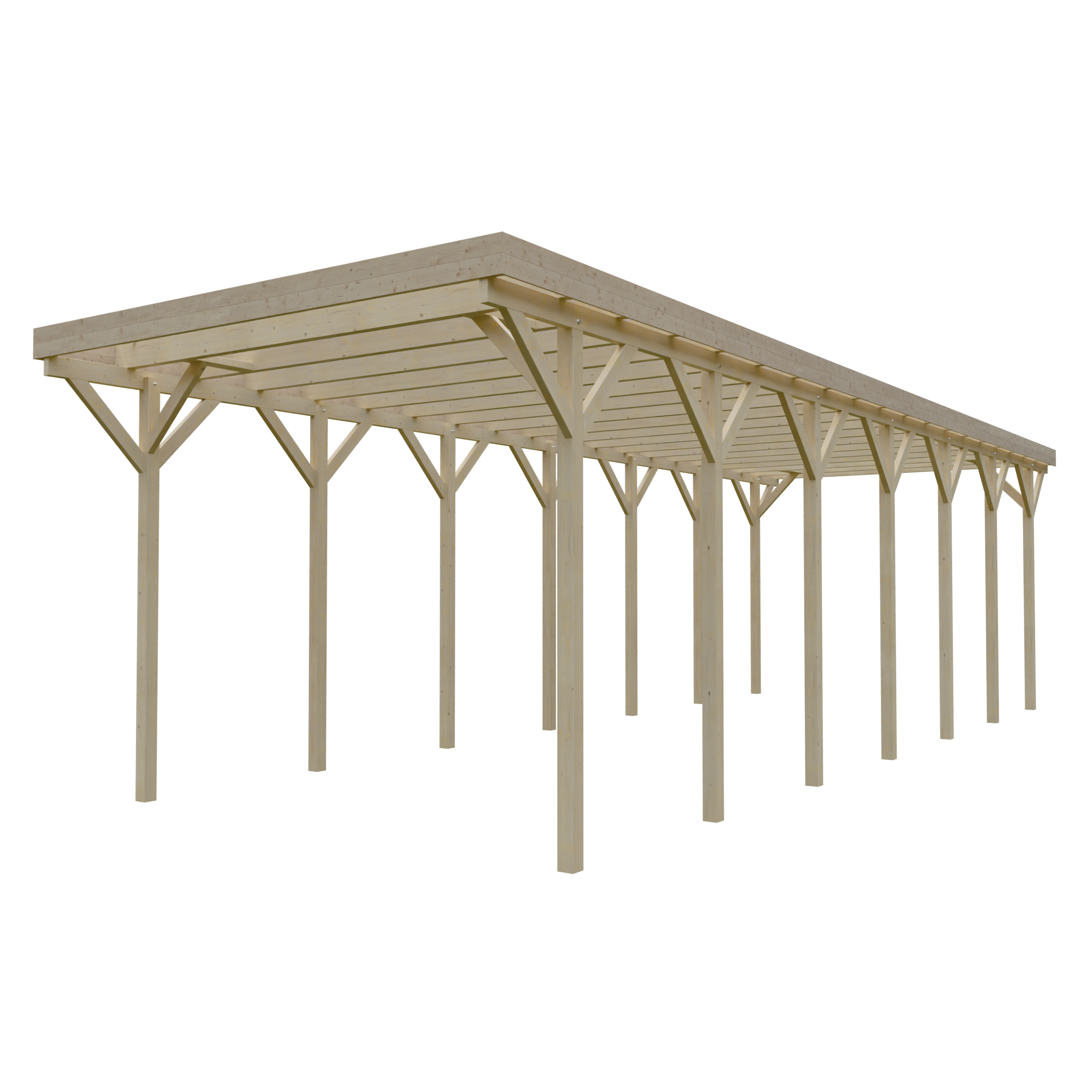 Wohnmobil-Carport Columbus V 4,57x13,50 m - inklusive umweltfreundlichen PET-Platten