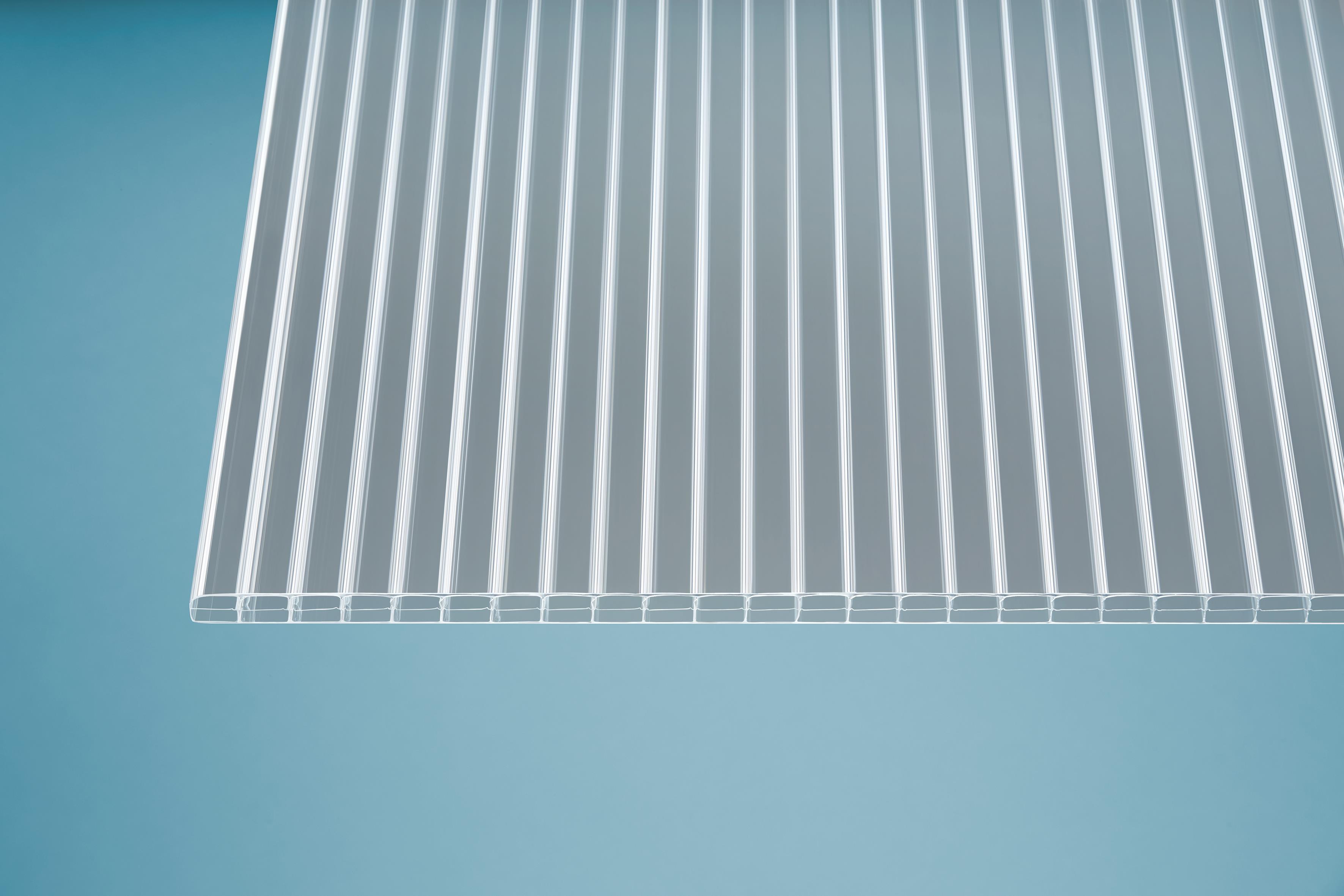 Doppelstegplatte Polycarbonat klar 16x2100 mm