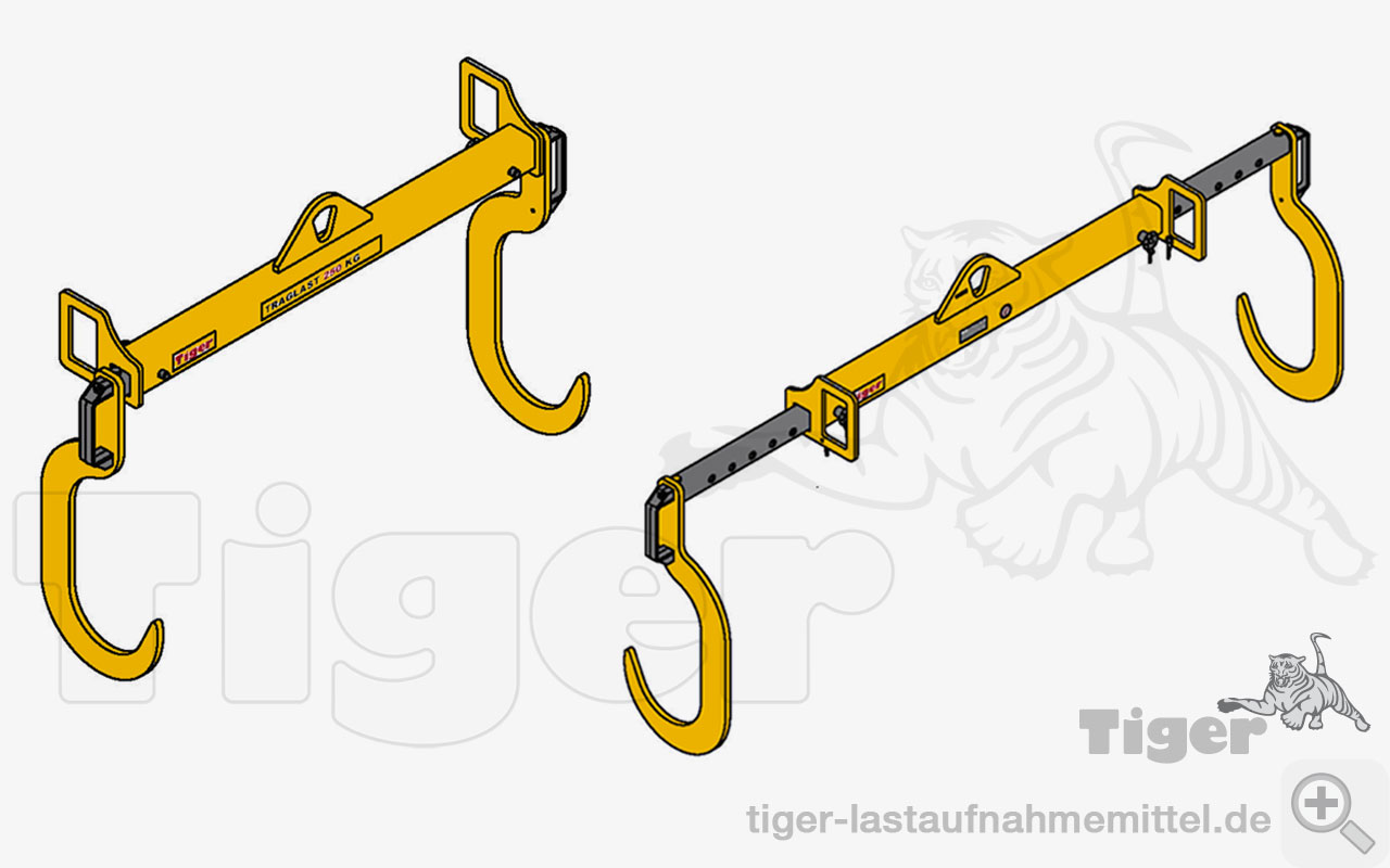 langhakentraverse-verstellbar-4-lastaufnahmemittel Typ TA-LSTR-0,25-1,5-0,45-05902