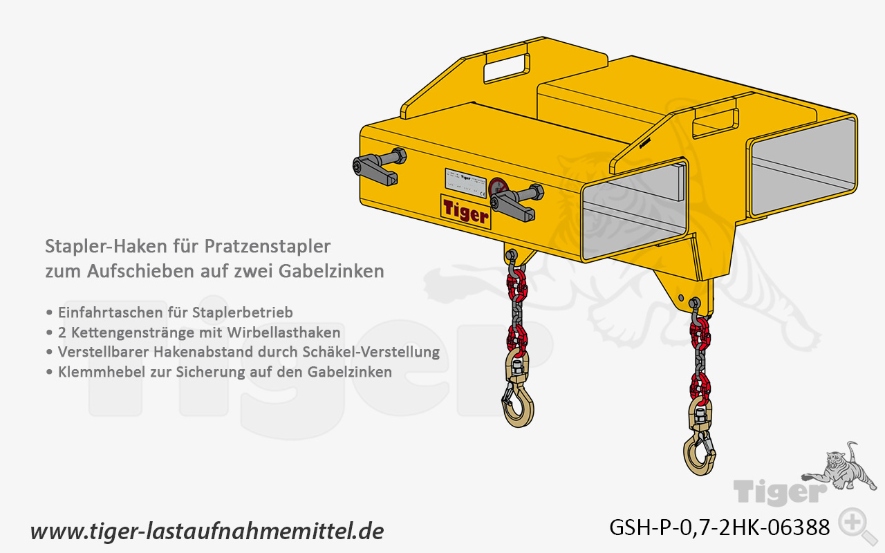 stapler-haken-06388-lastaufnahmemittel Typ GSH-P-0,7-2HK-06388