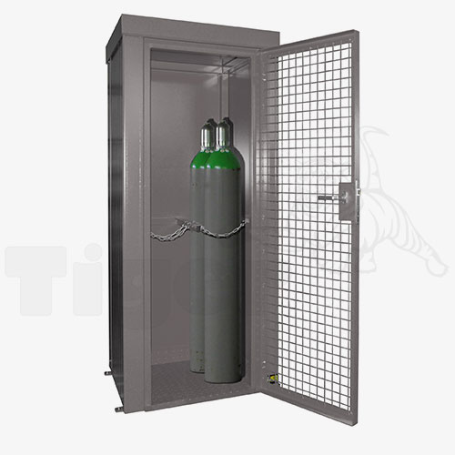 gasflaschenschrank-container-gfc-b-m1-grau Typ GFC-B-M1-grau