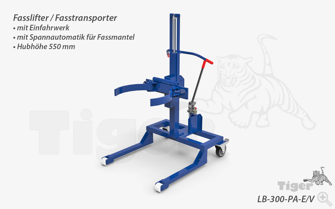 fasstransporter-lifter-lb-300-pa-e-v Typ LB-300-PA-E/V