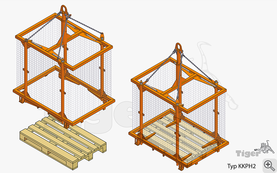 palettenheber-krankorb-kkph2 Typ KKPH2